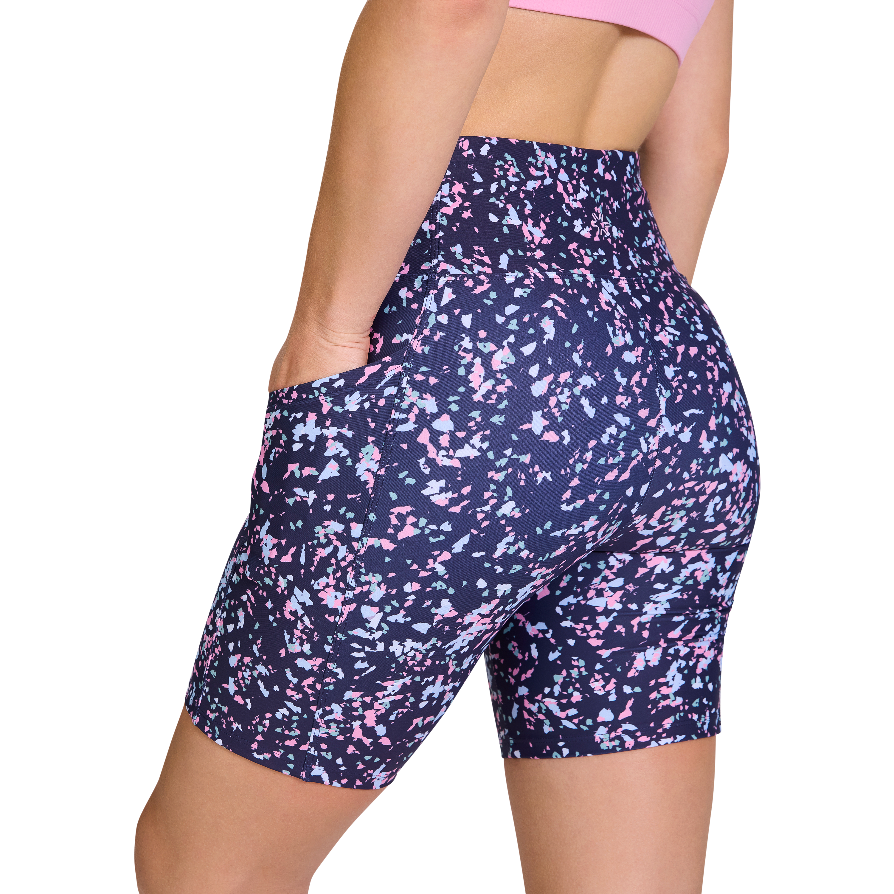 Printed Pocket Quad Bike Shorts