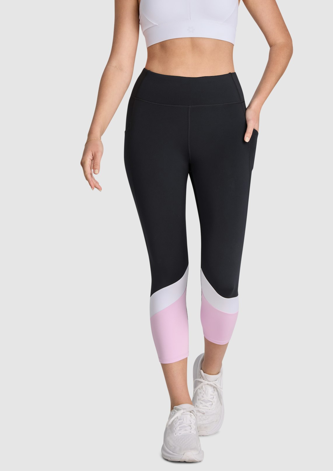 Blocked Pocket 7/8 Tights