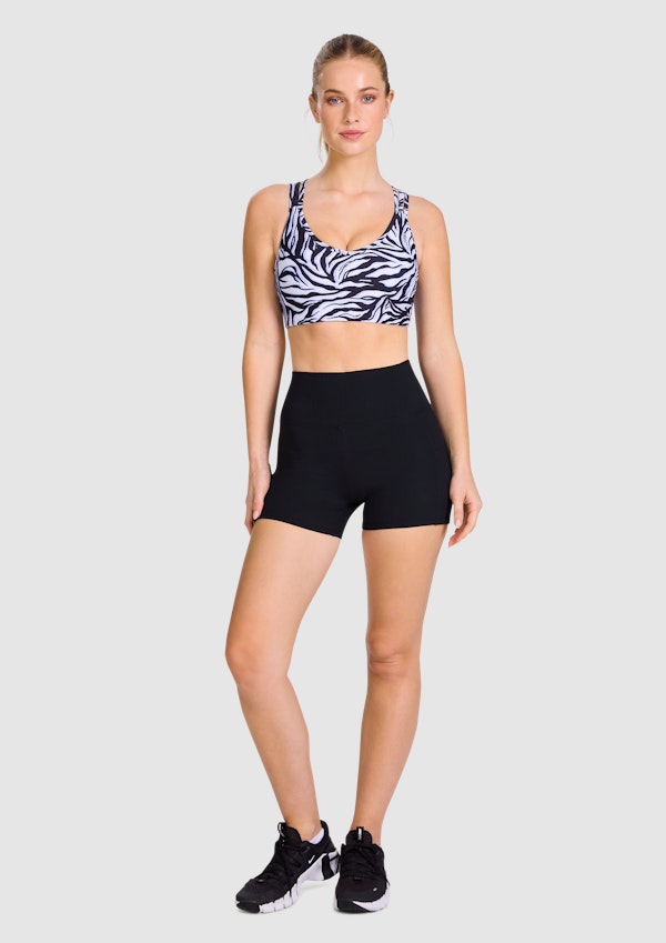Rib Luxesoft Pocket Longline Booty Shorts