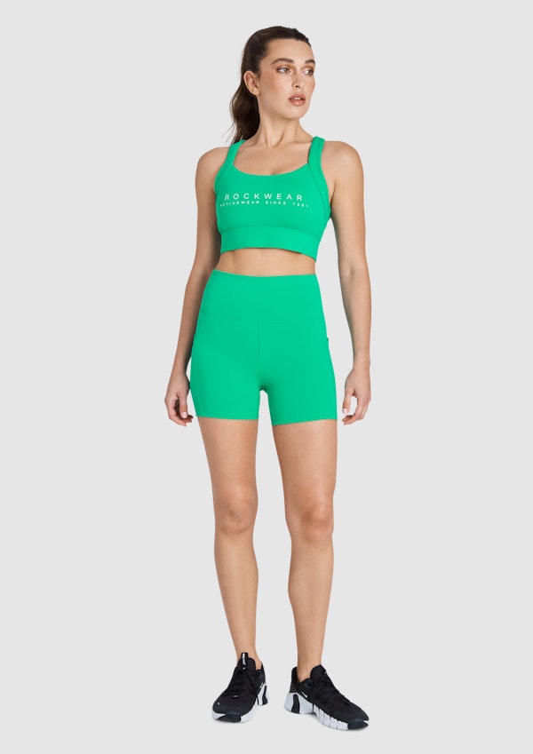 Tennis Pocket Mid Thigh Bike Shorts