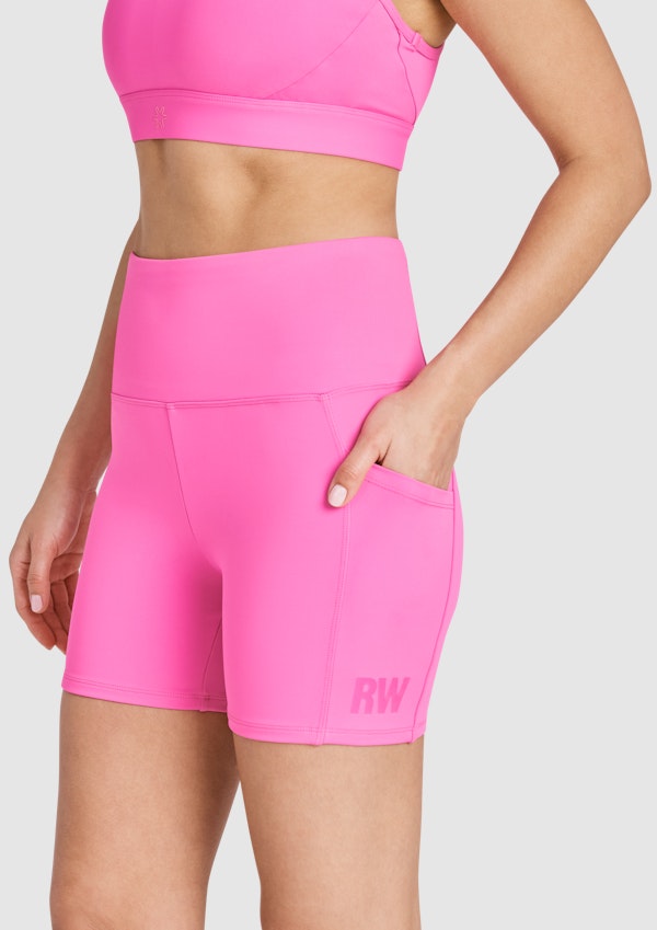Gym And Swim Pocket Mid Thigh Bike Shorts