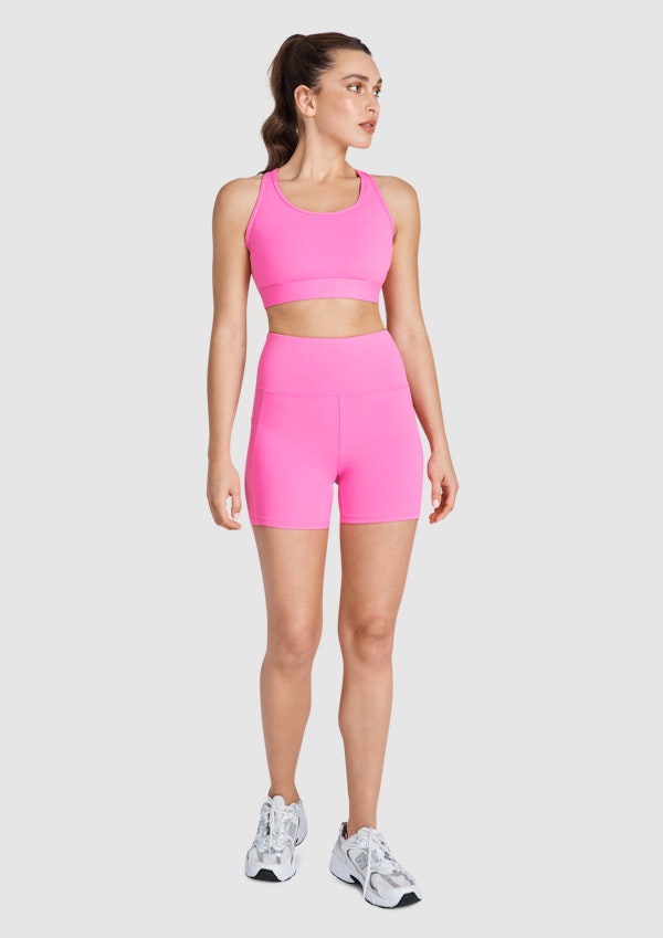 Gym And Swim Pocket Mid Thigh Bike Shorts