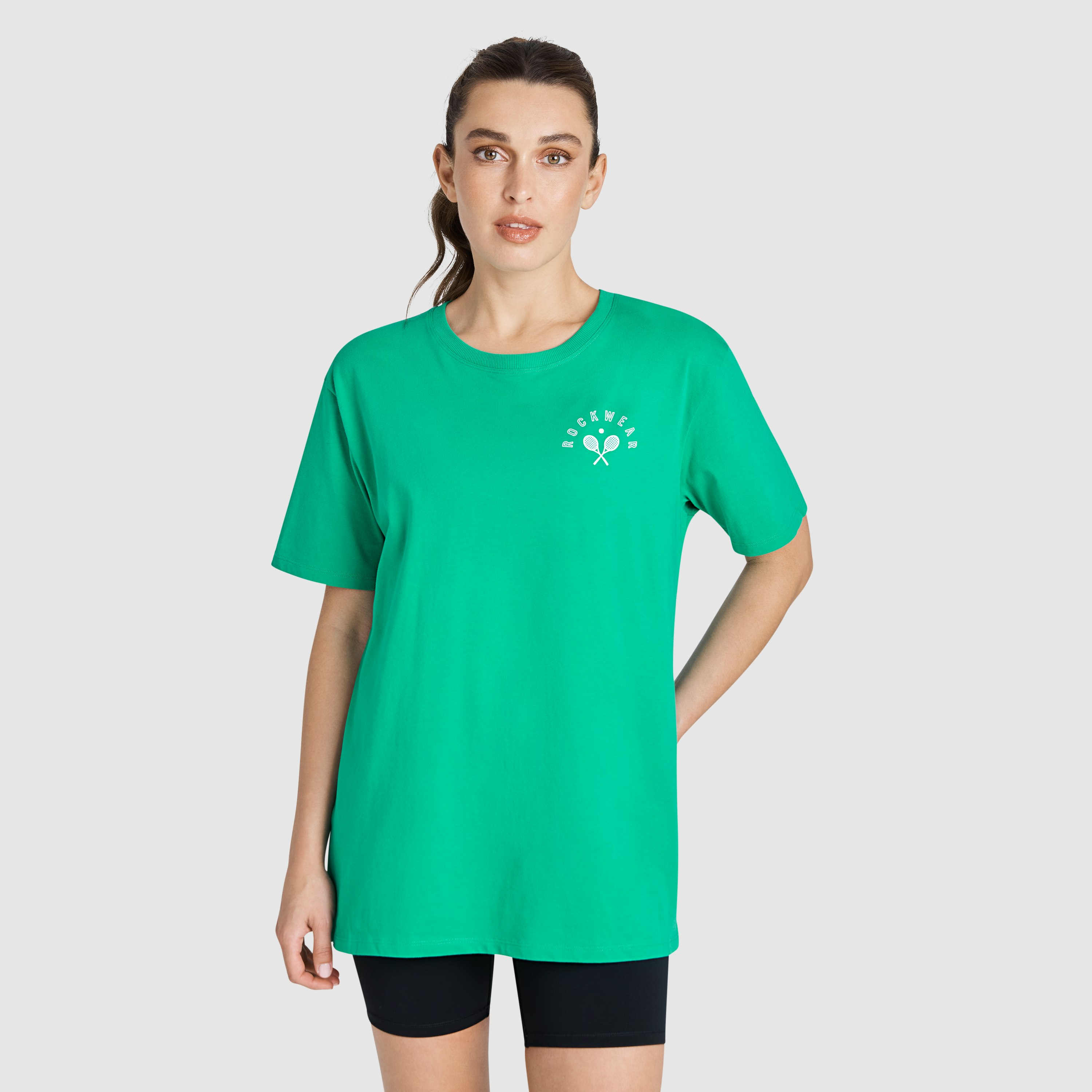 Parrot Green Logo Boyfriend Tee | Women's Tops | Rockwear AU