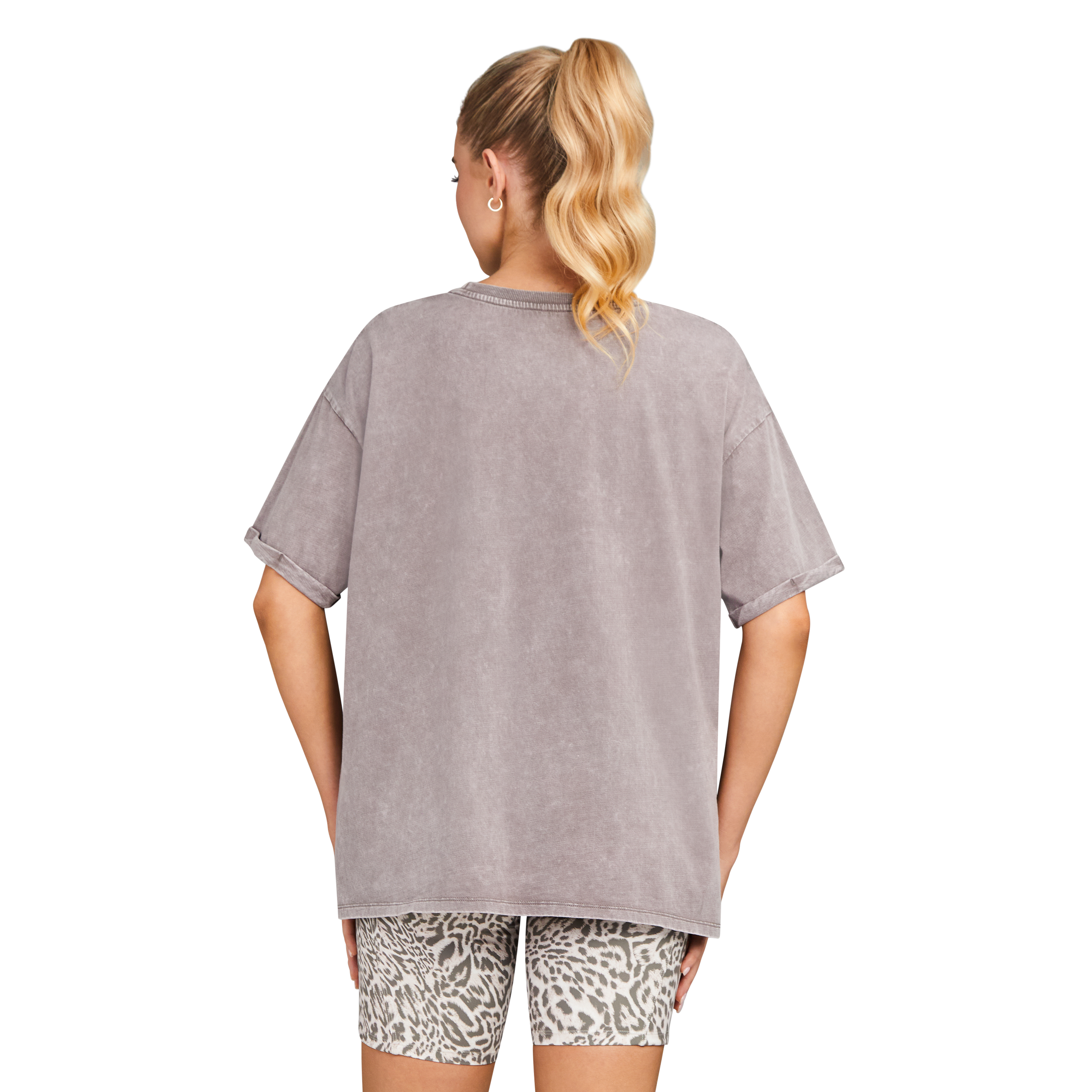 Split Hem Logo Boyfriend Tee