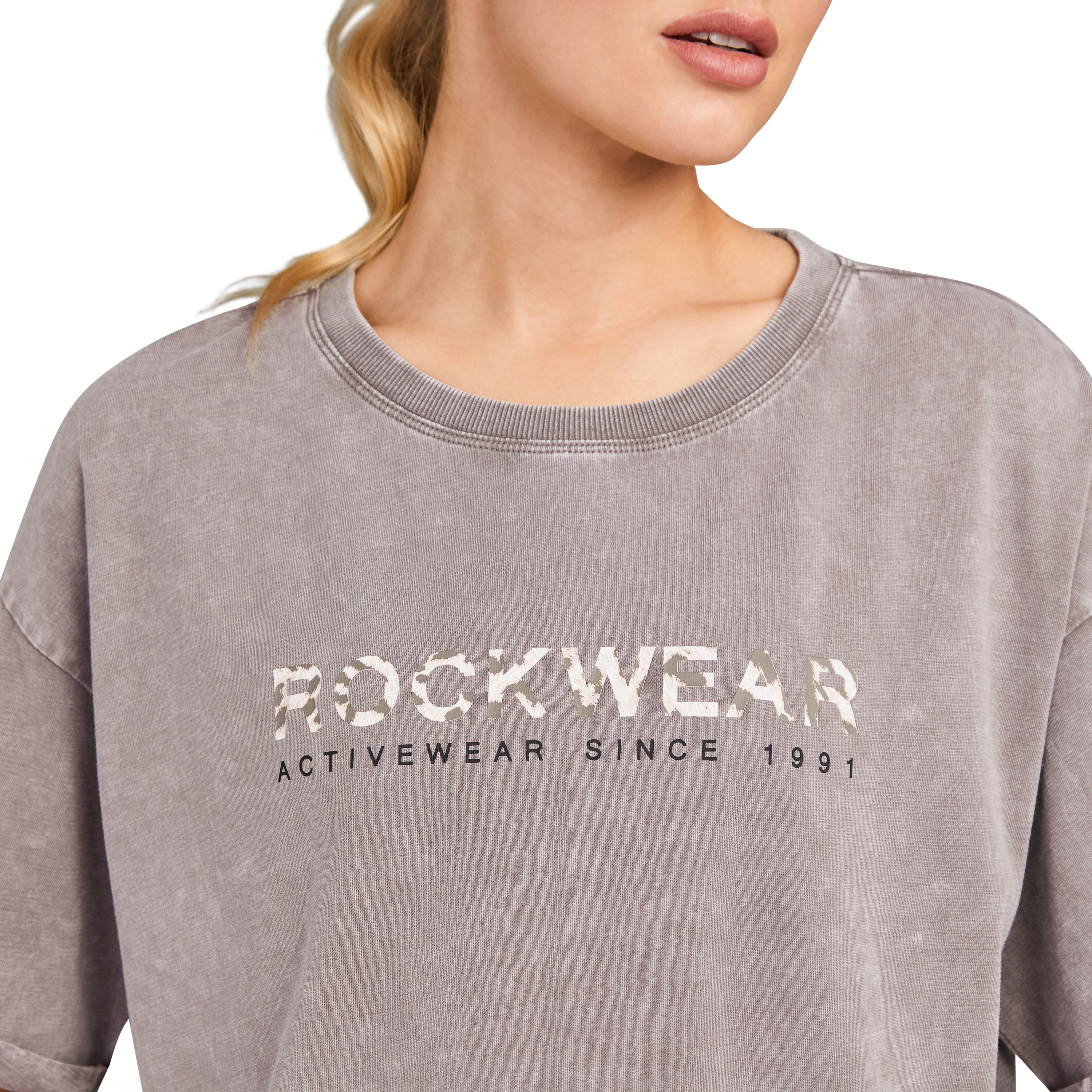 Split Hem Logo Boyfriend Tee
