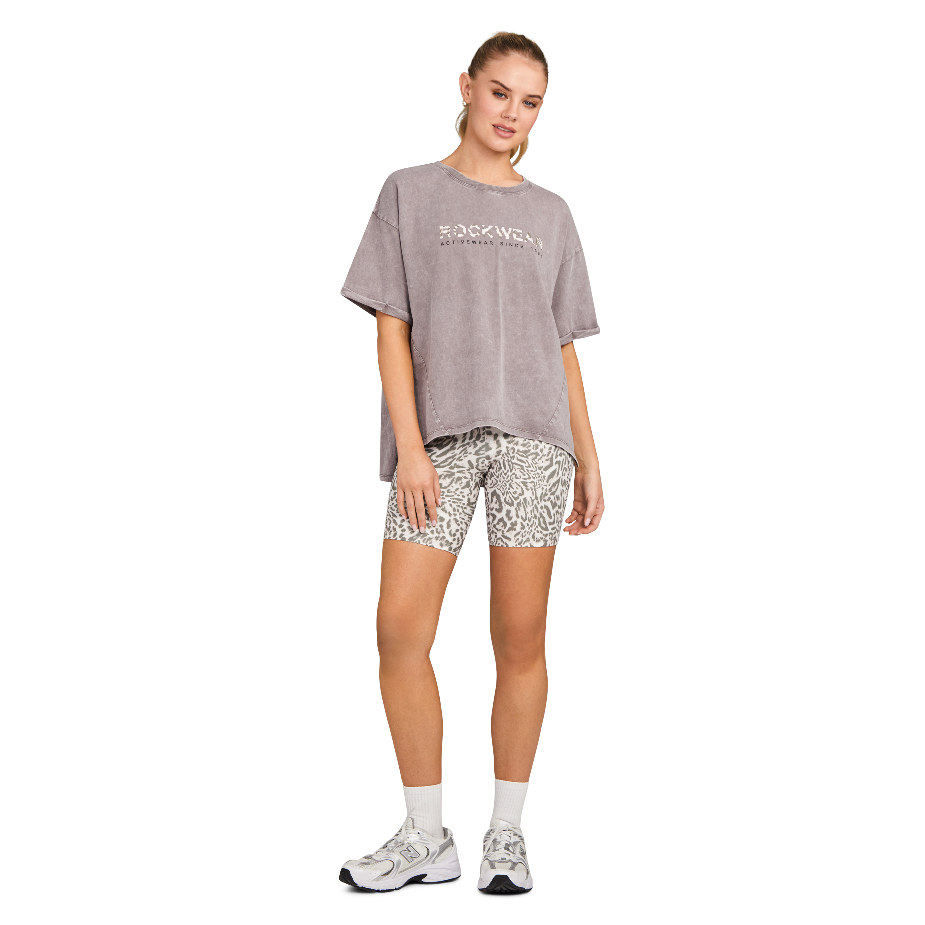 Split Hem Logo Boyfriend Tee
