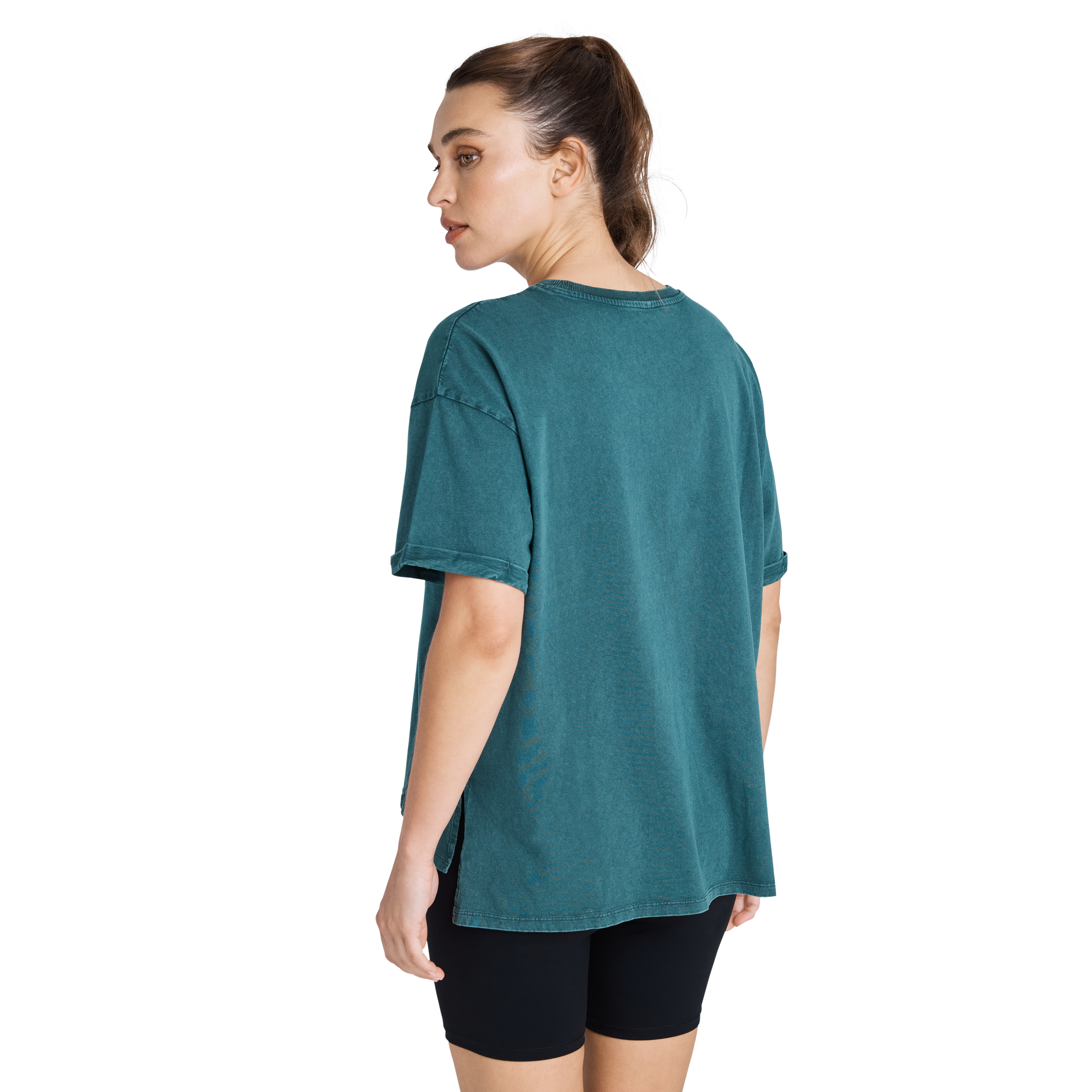 Split Hem Logo Boyfriend Tee