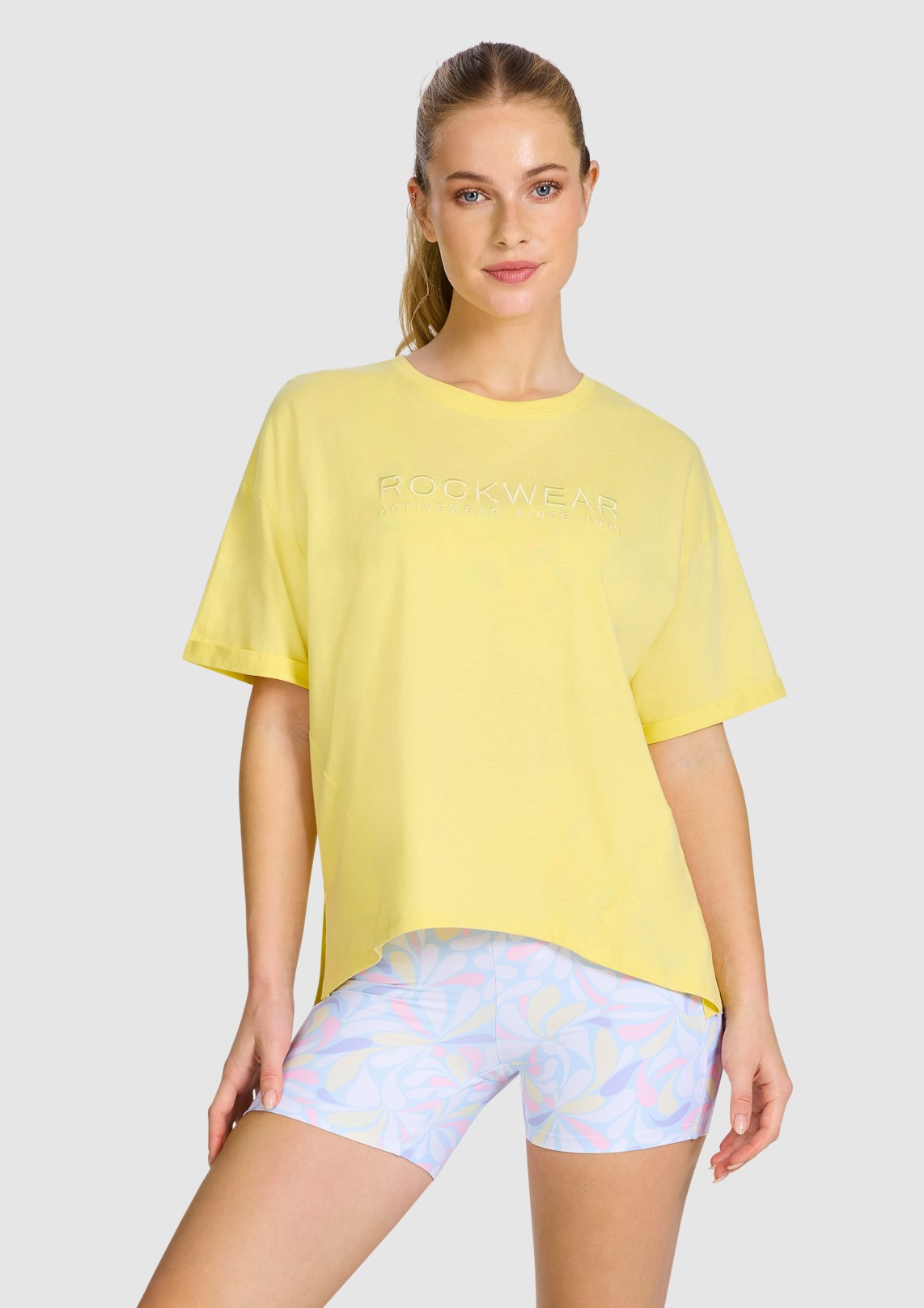 Split Hem Logo Boyfriend Tee