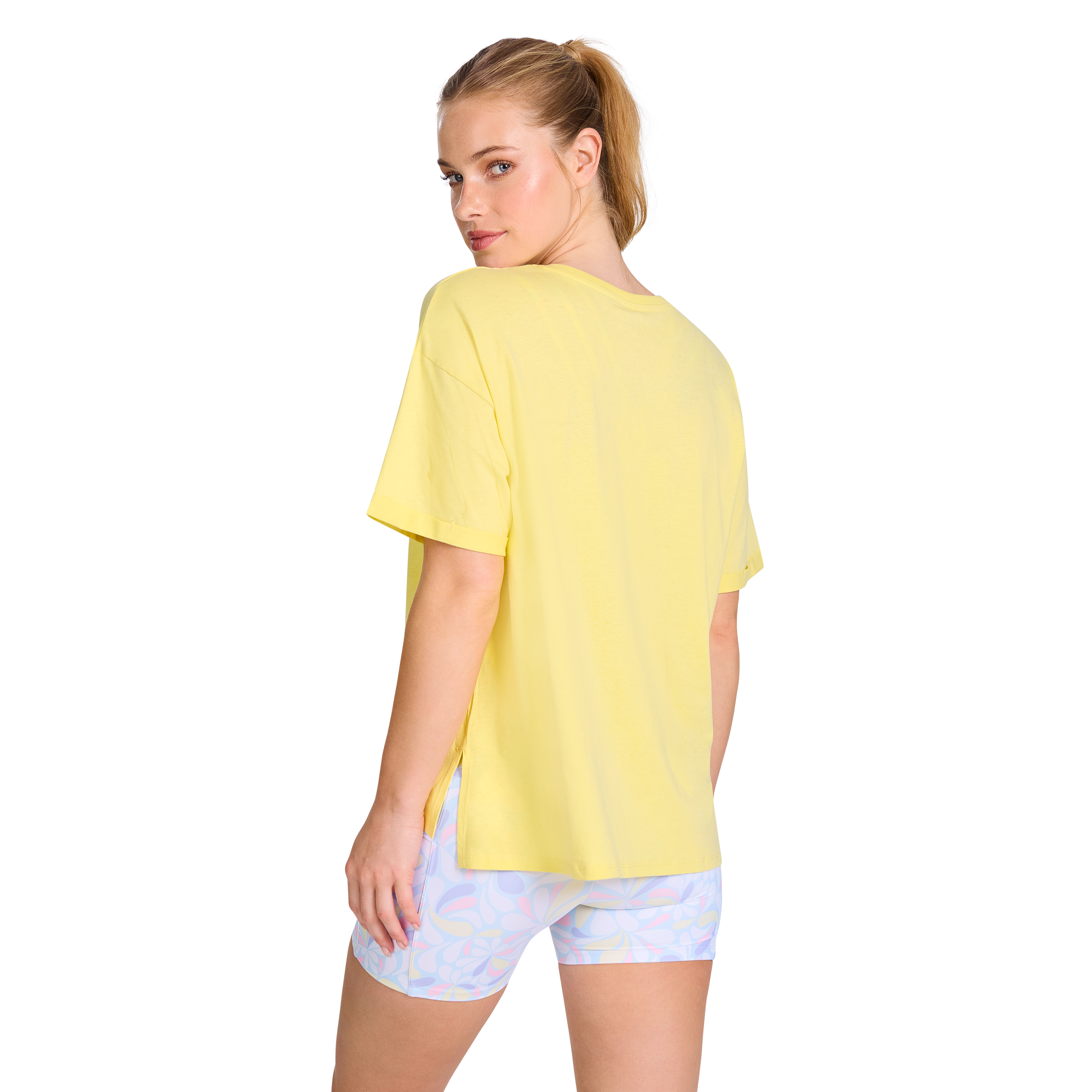 Split Hem Logo Boyfriend Tee