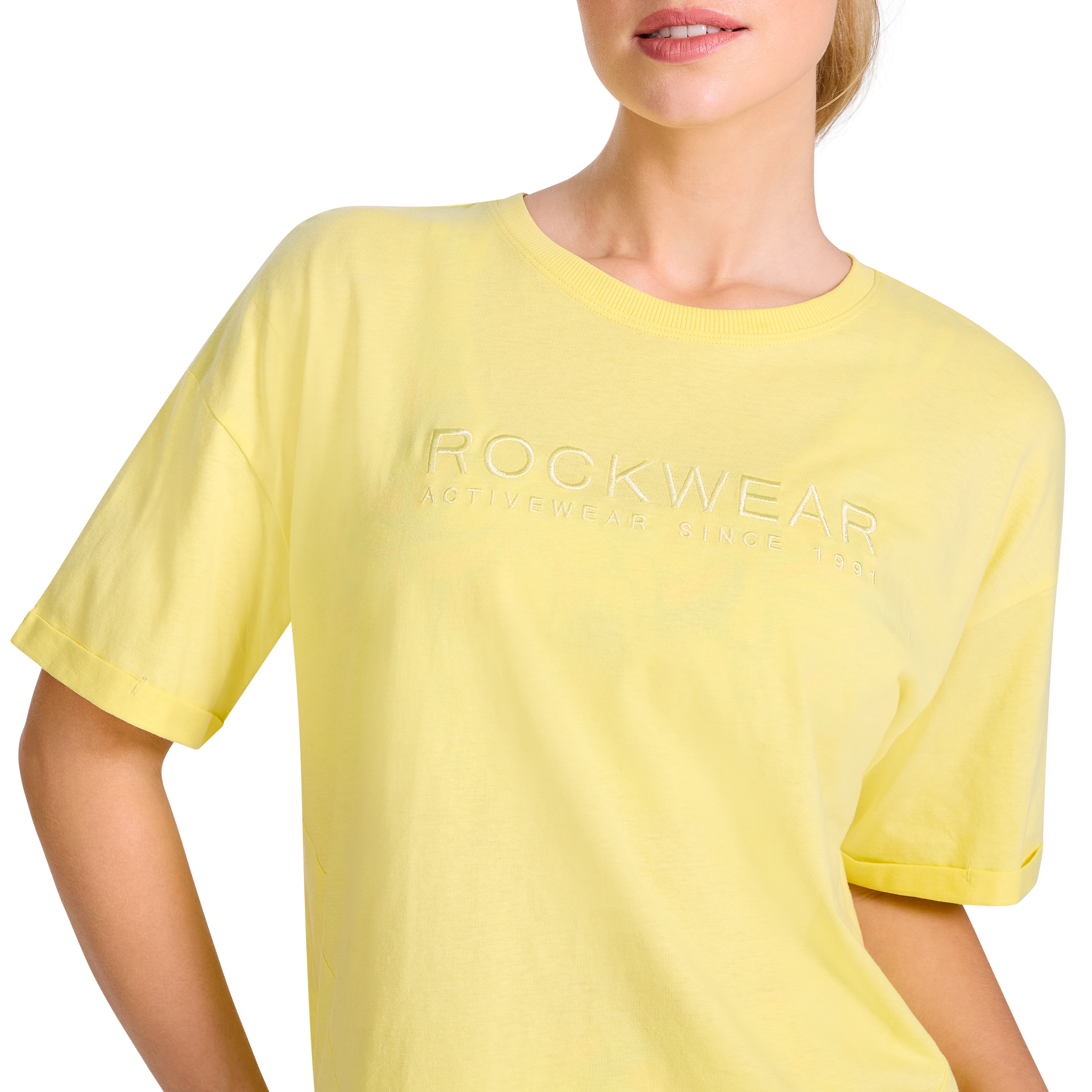 Split Hem Logo Boyfriend Tee