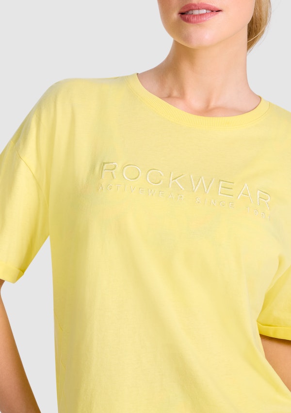 Split Hem Logo Boyfriend Tee