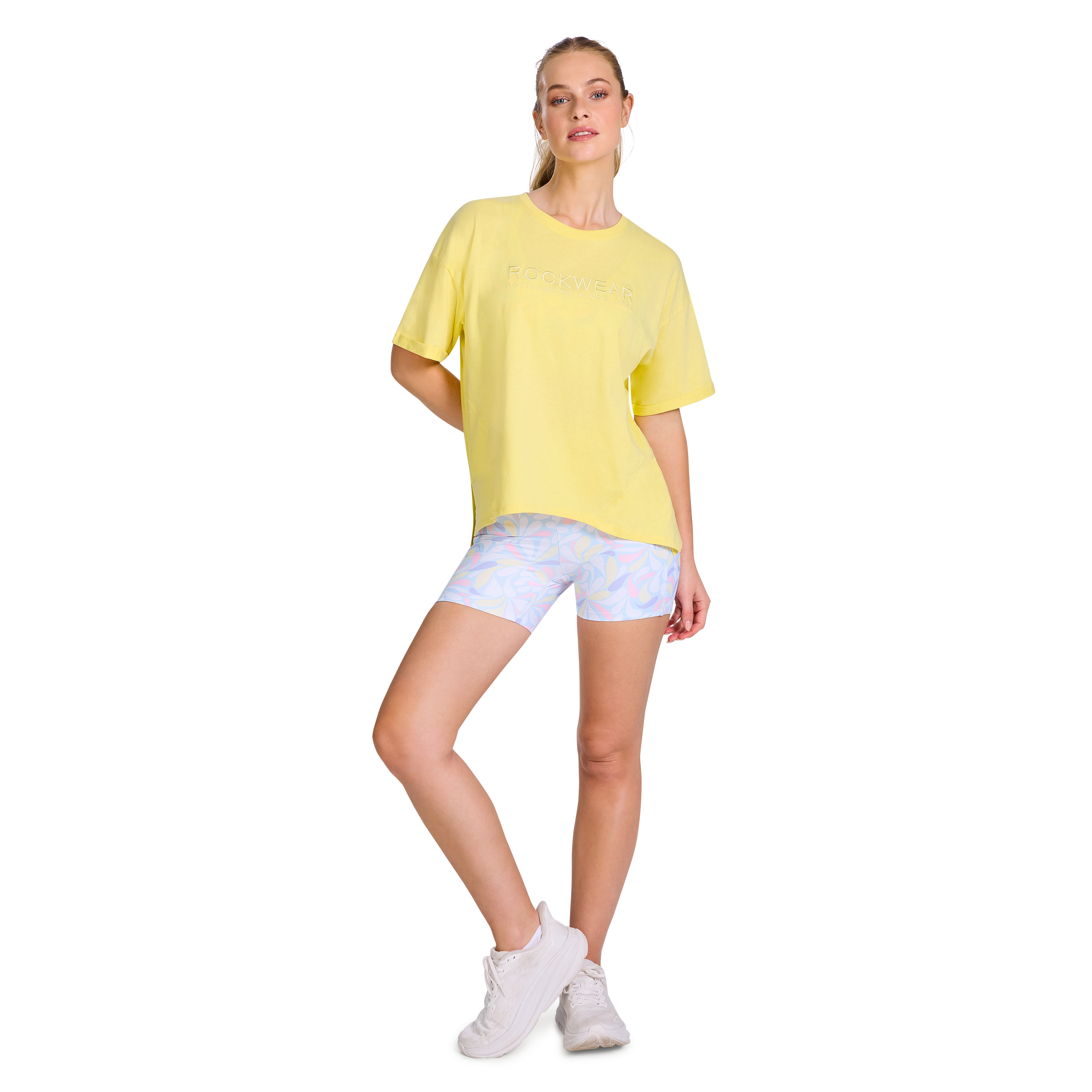 Split Hem Logo Boyfriend Tee