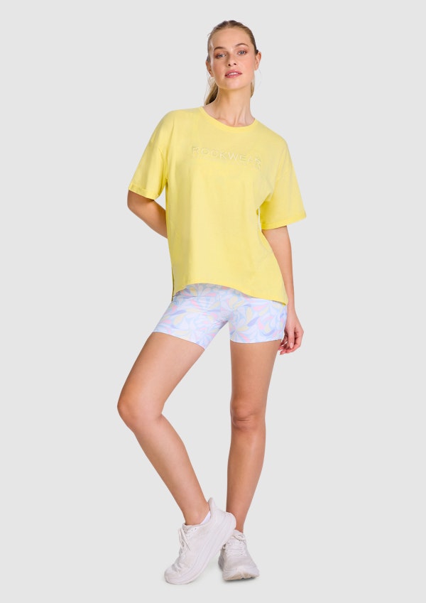 Split Hem Logo Boyfriend Tee