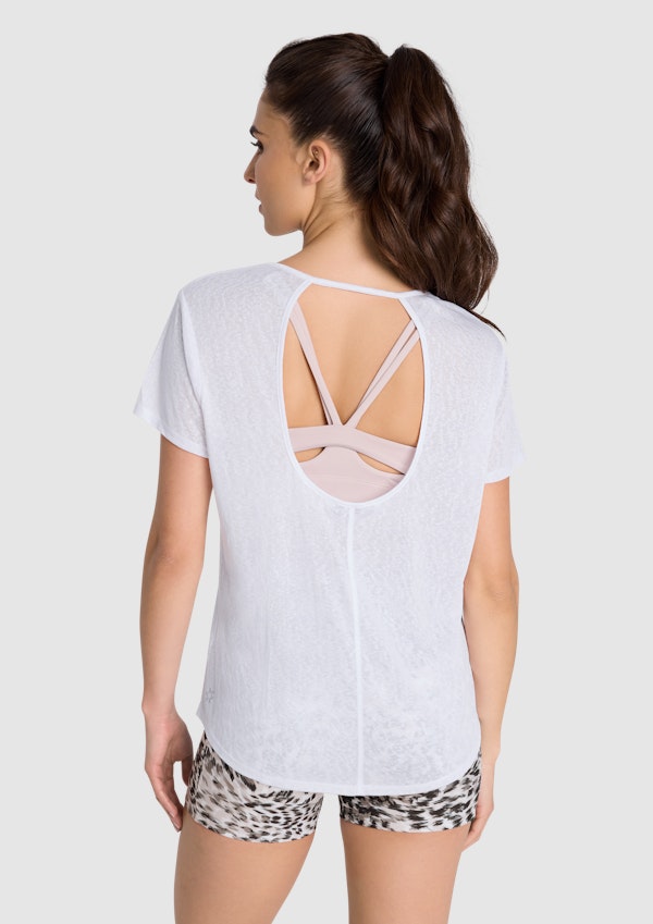 Spirit Keyhole Back Tee