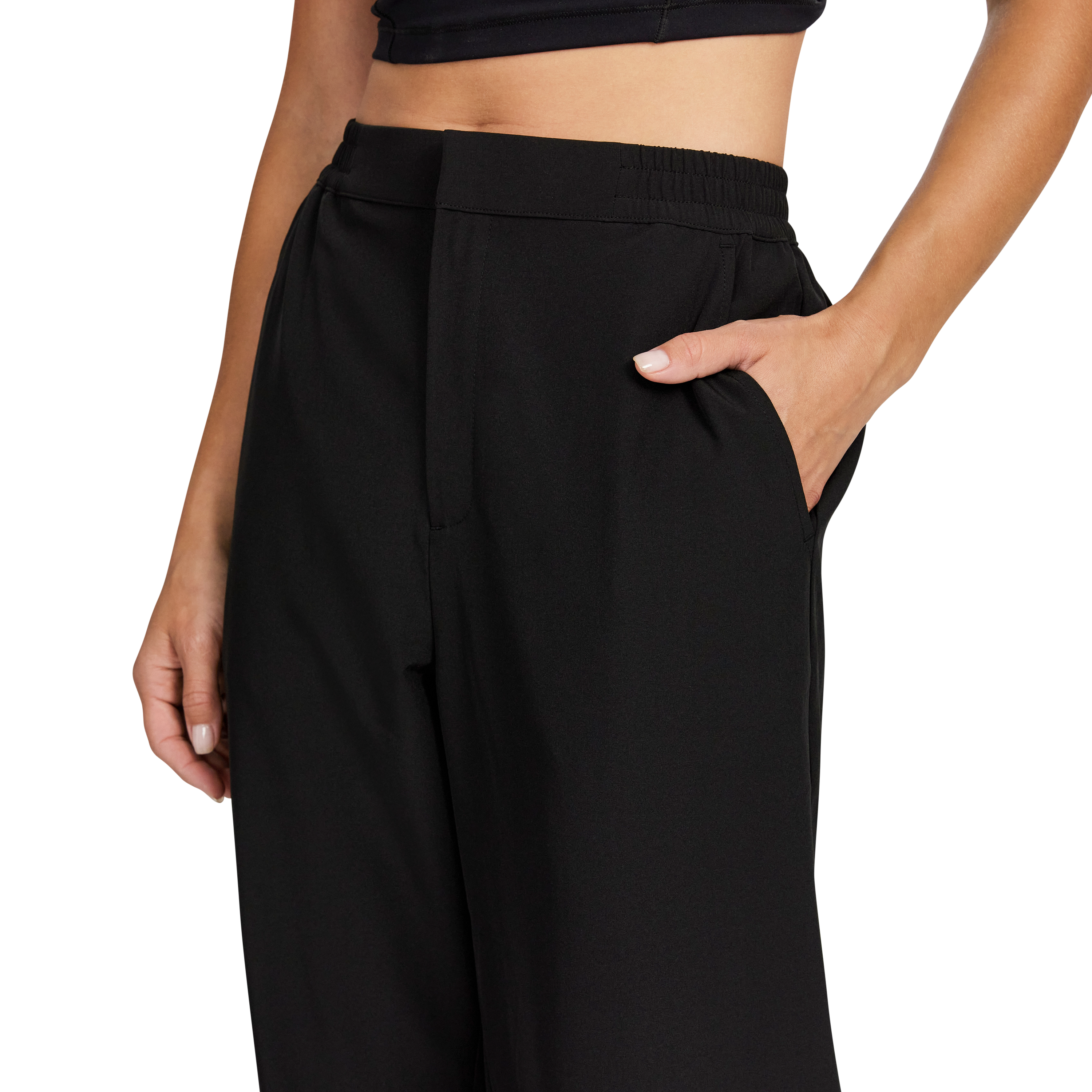 On Duty Wide Leg Fly Front Pants
