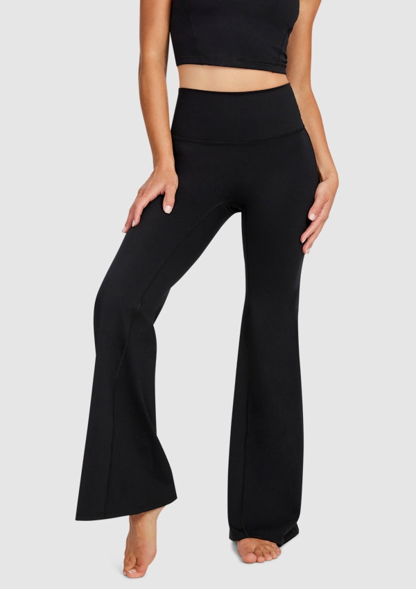 No Front Seam Flared Pants