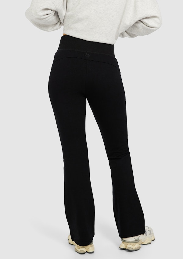 Plush Fleece Sweat Flared Pants