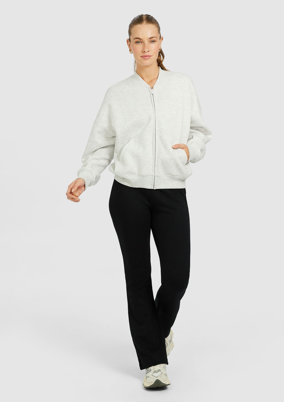 Plush Fleece Sweat Flared Pants