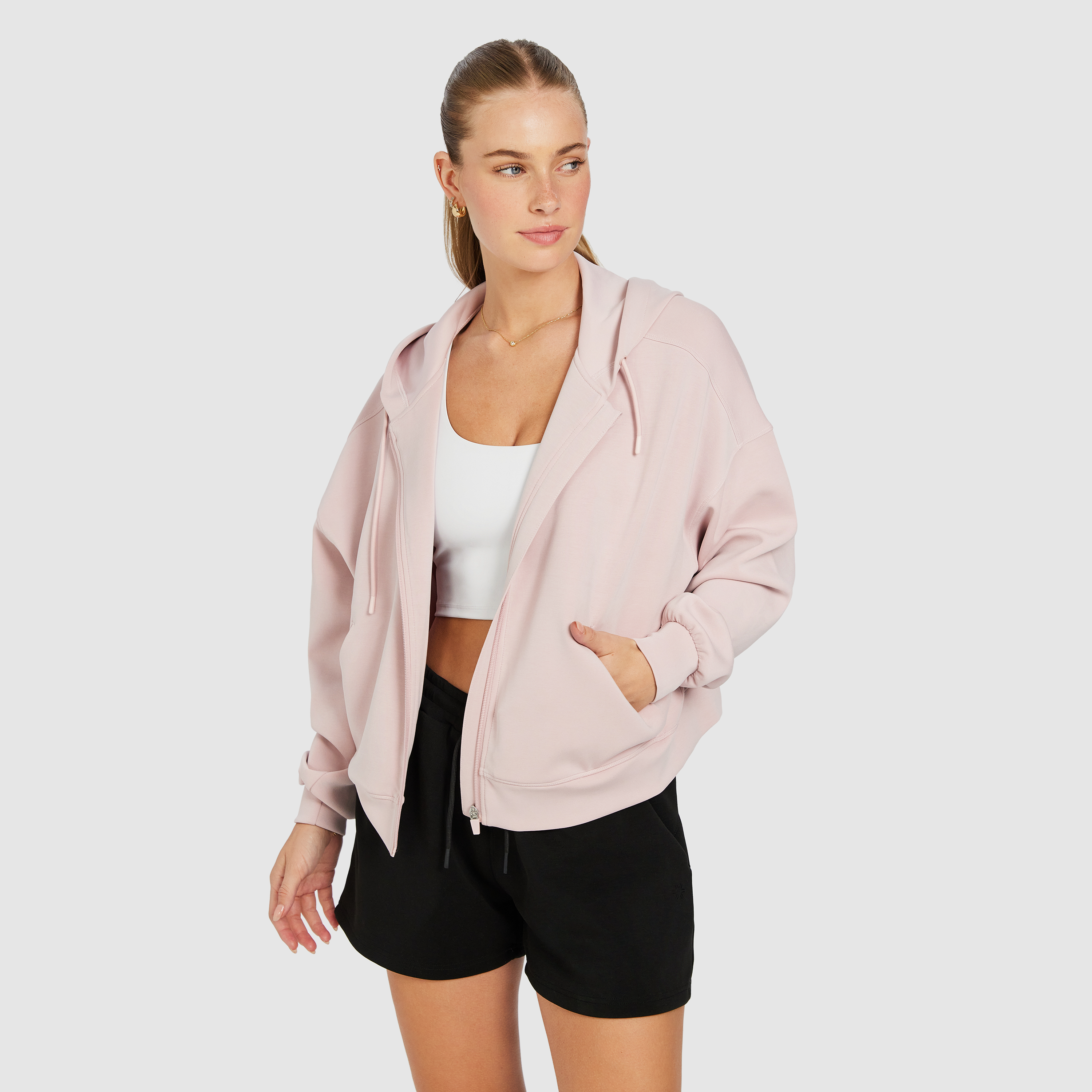 Travel Zip Through Hoodie