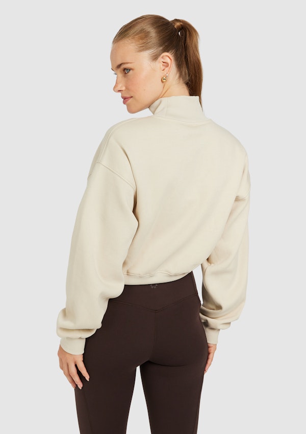 Cosy Fleece Wide Rib Crew