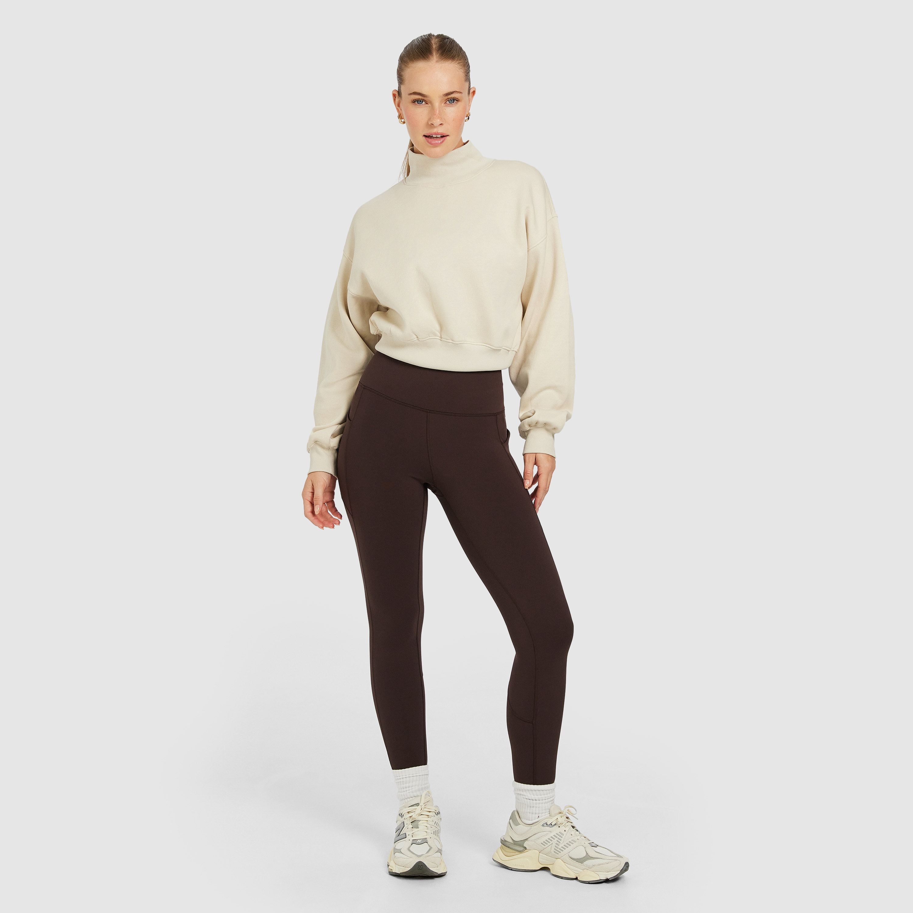 Cosy Fleece Wide Rib Crew