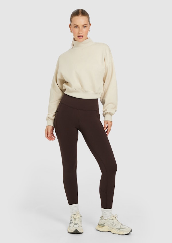 Cosy Fleece Wide Rib Crew
