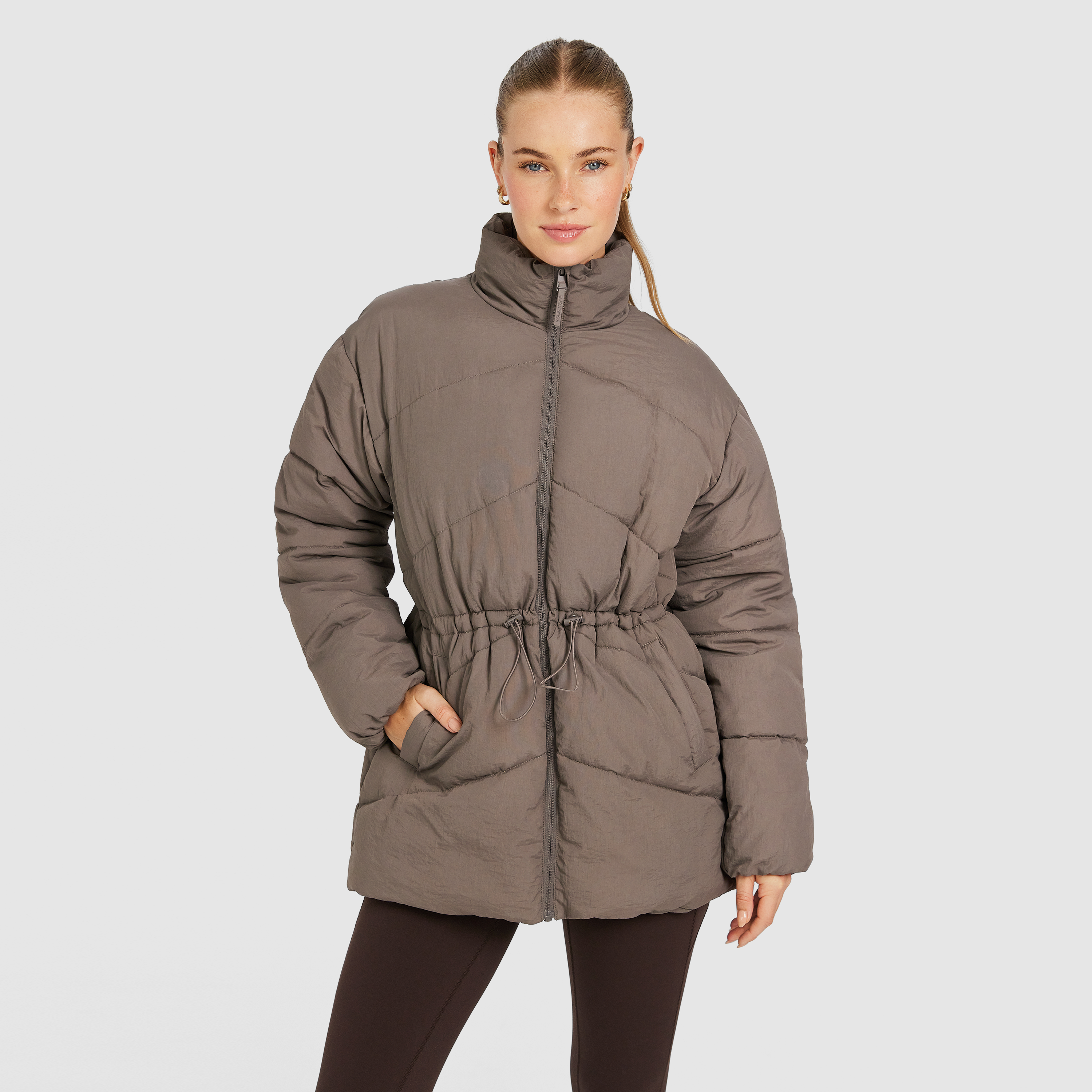 Longline Puffer Jacket
