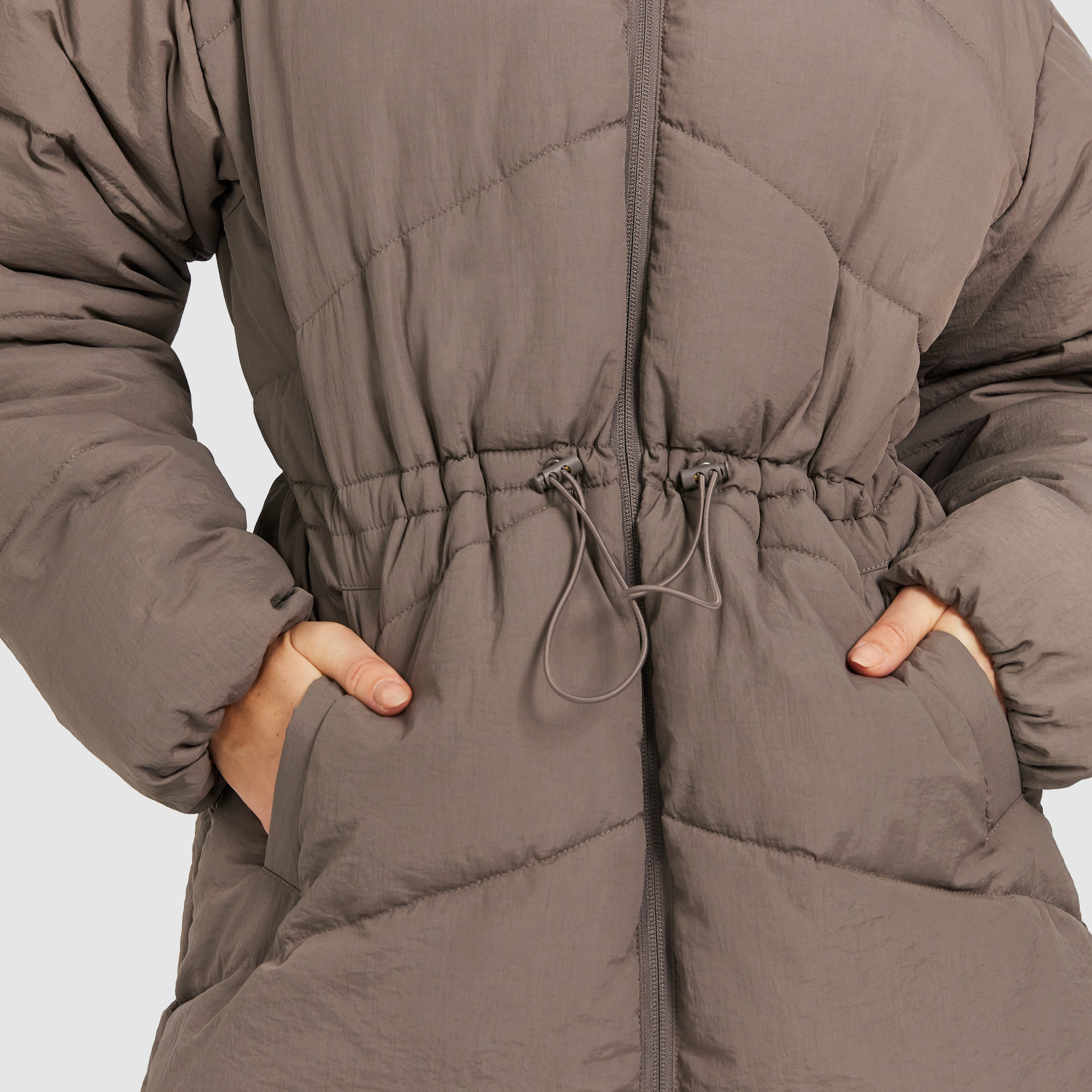 Longline Puffer Jacket
