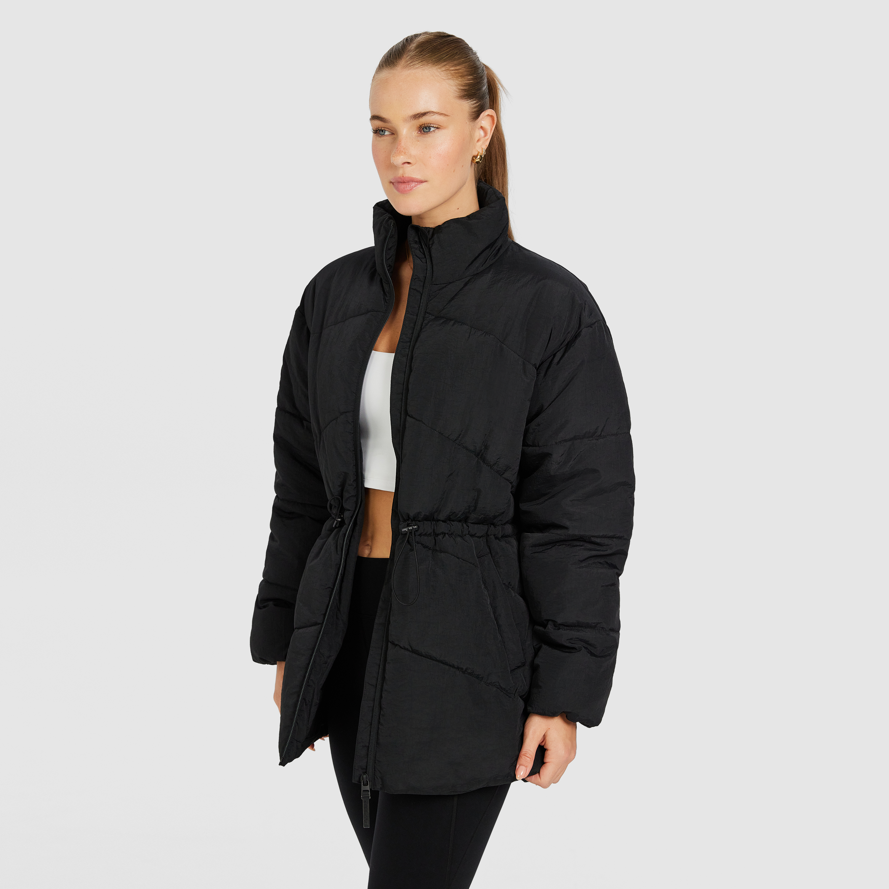 Longline Puffer Jacket