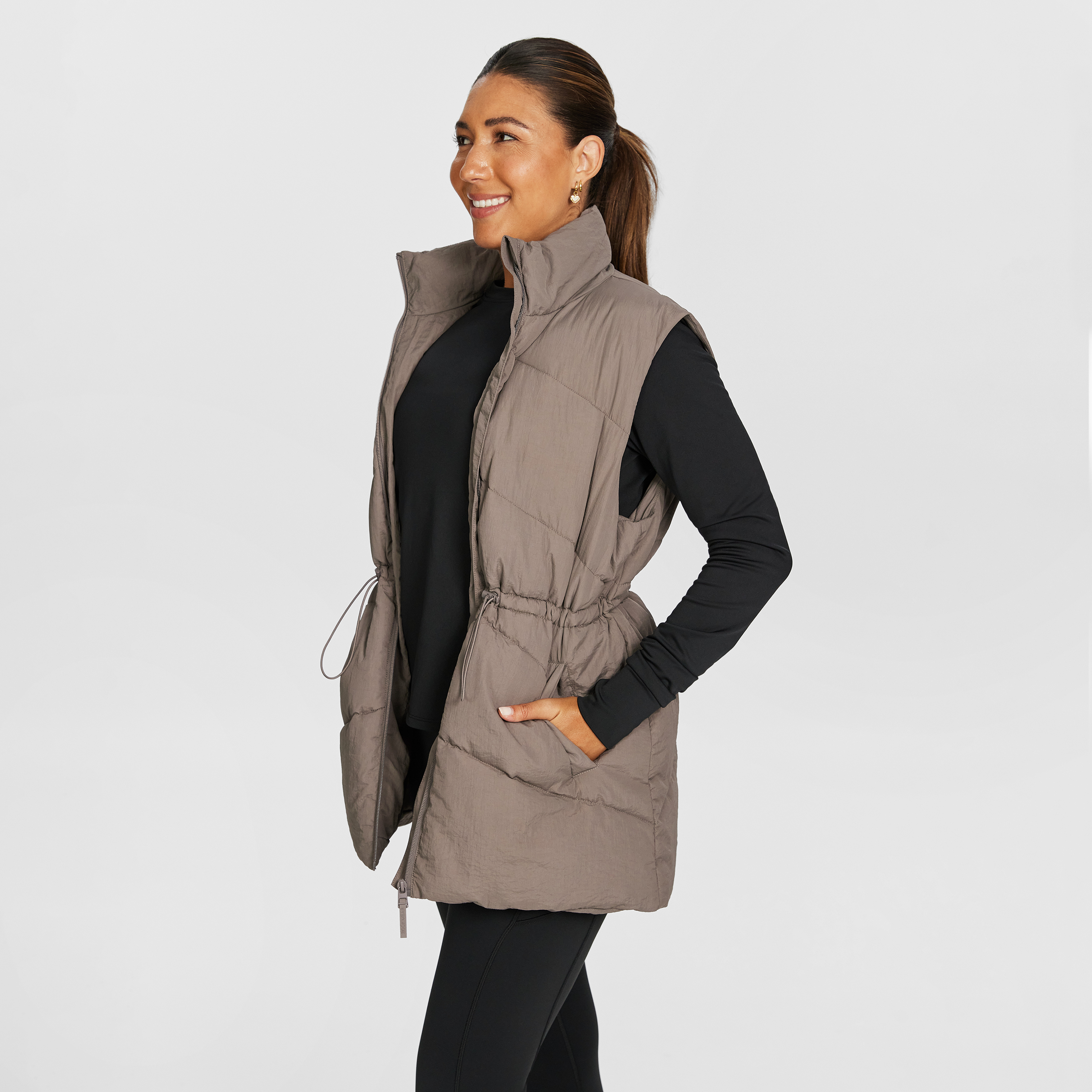 Longline Puffer Vest