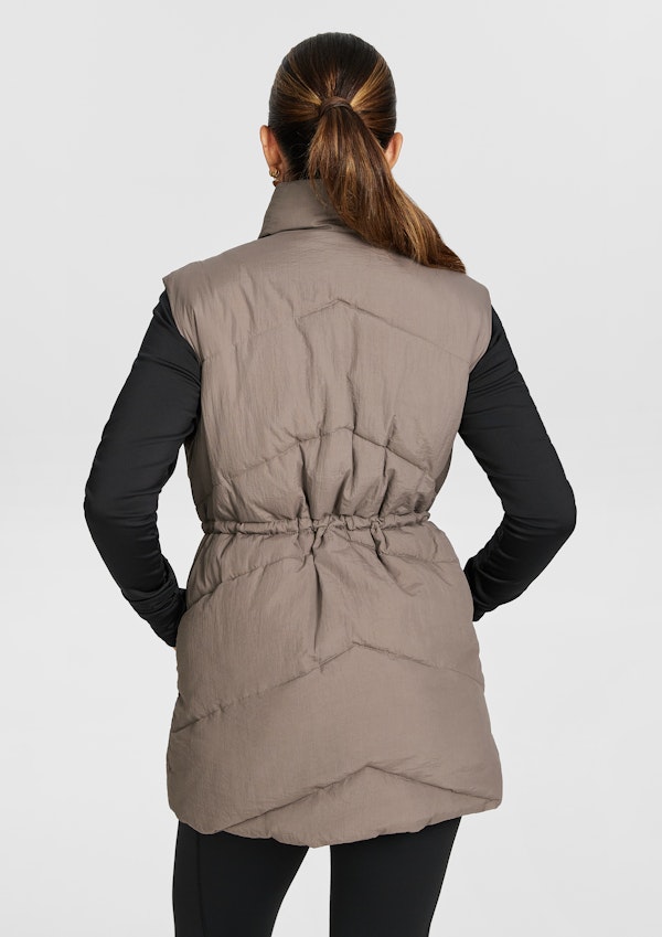 Longline Puffer Vest