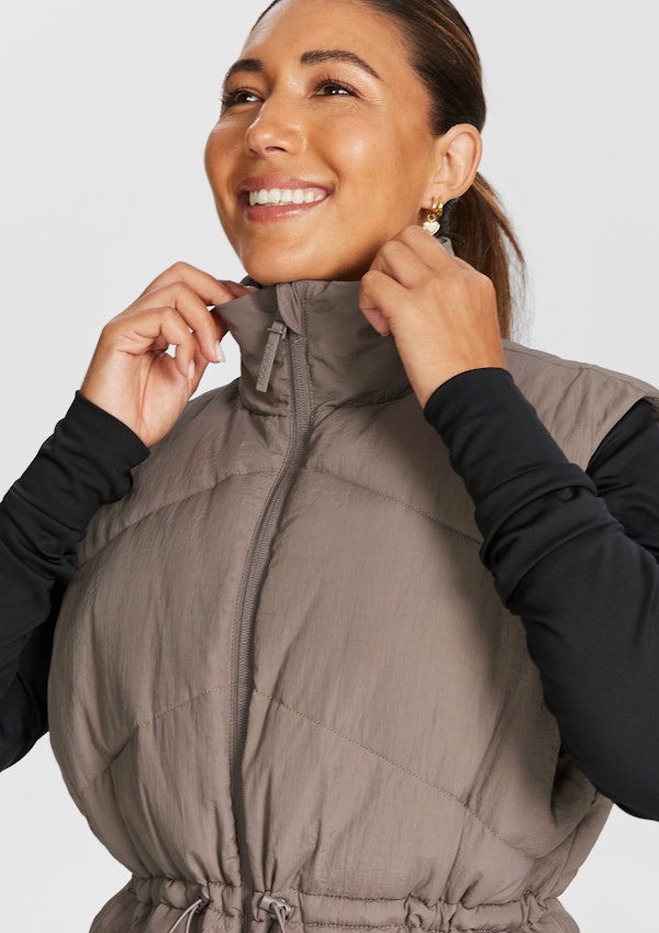 Longline Puffer Vest