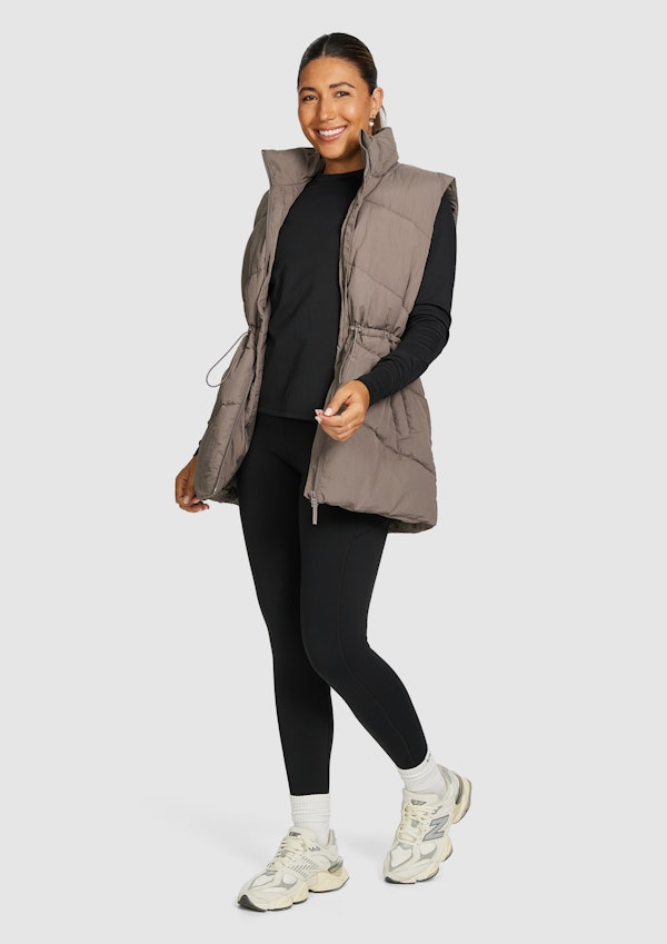 Longline Puffer Vest