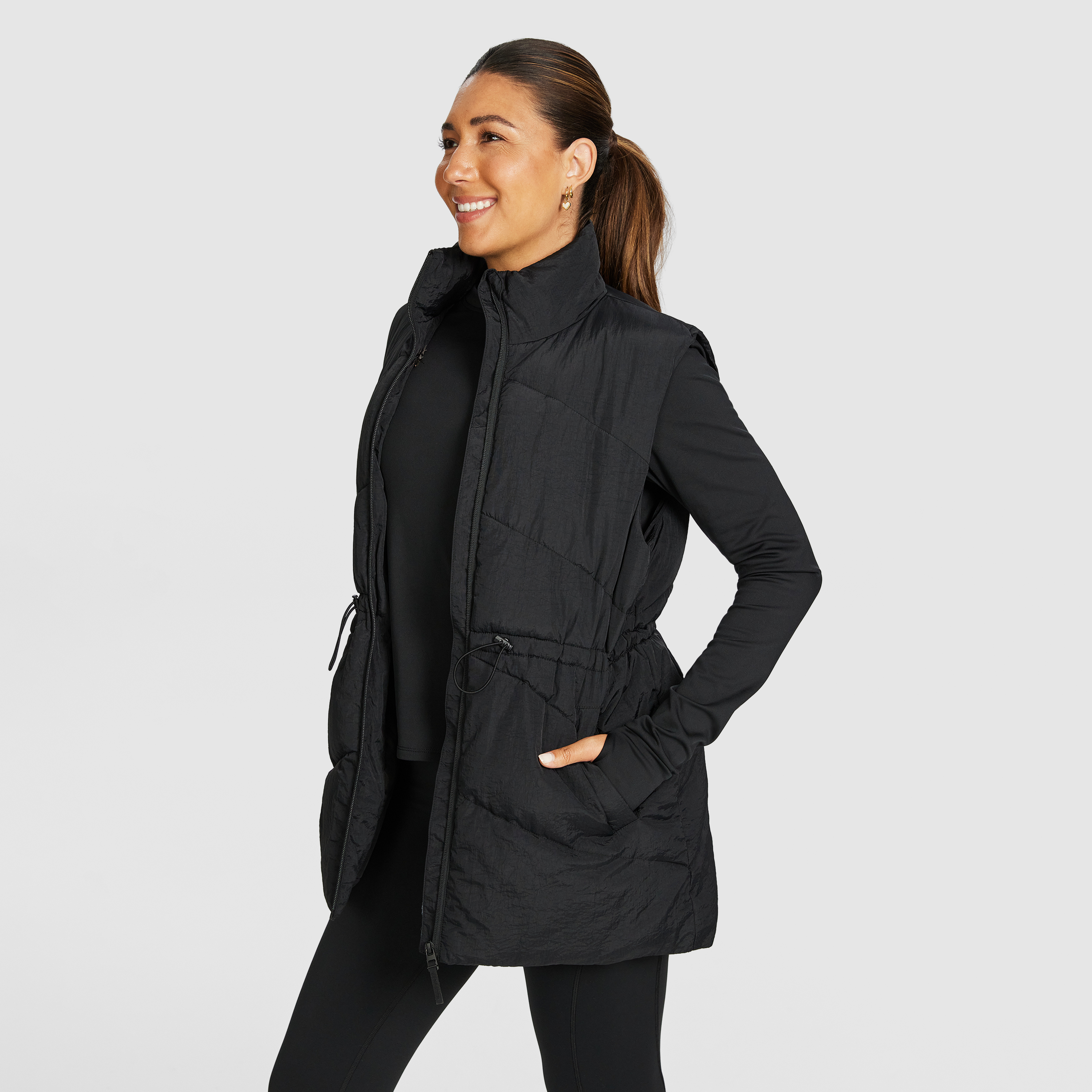 Longline Puffer Vest