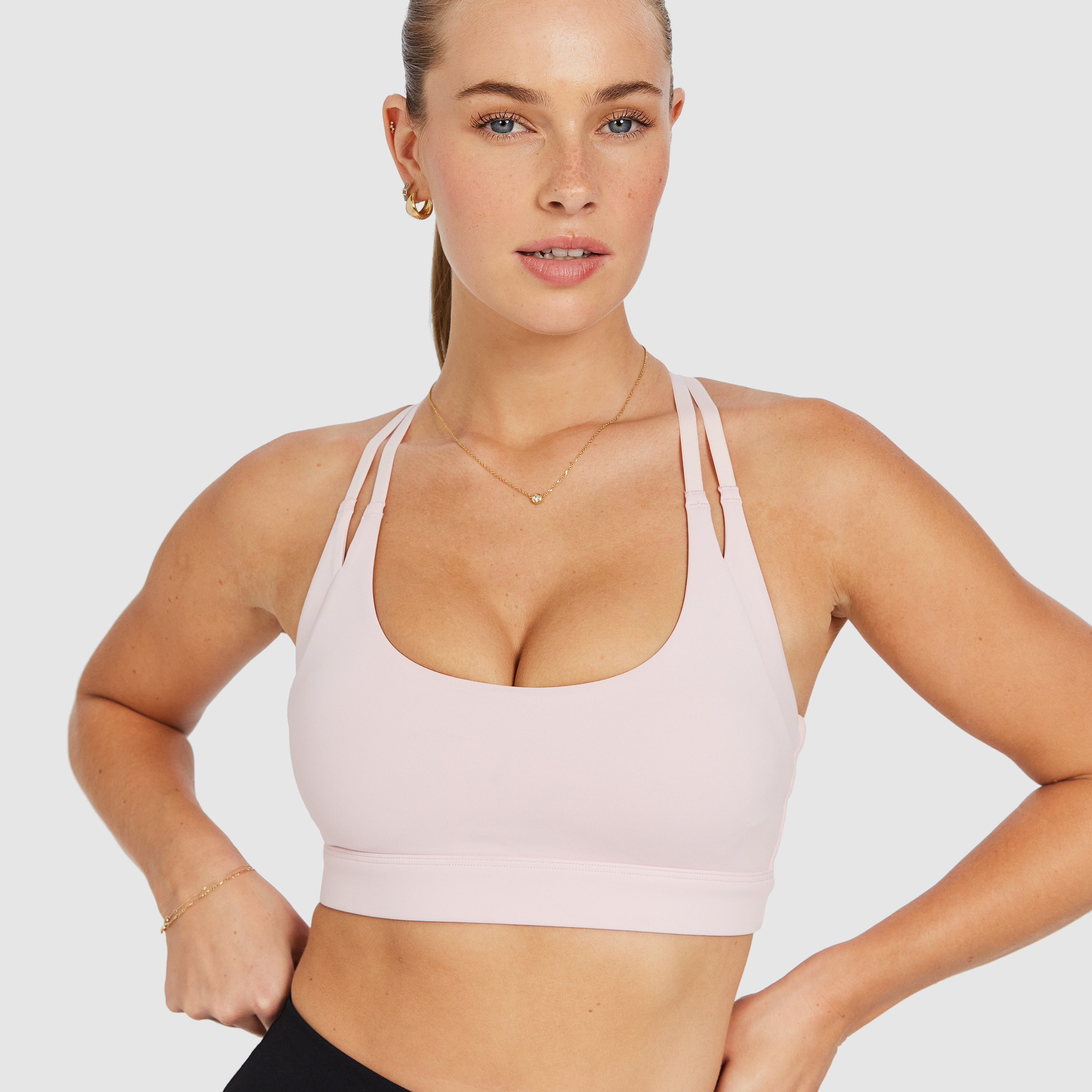 Medium Impact Split Strap Sports Bra