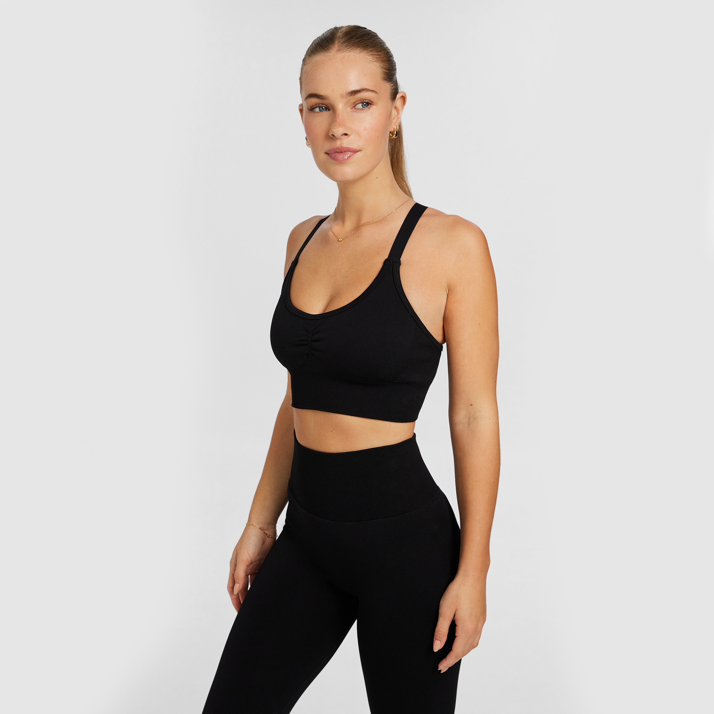 Medium Impact Scrunch Front Sports Bra
