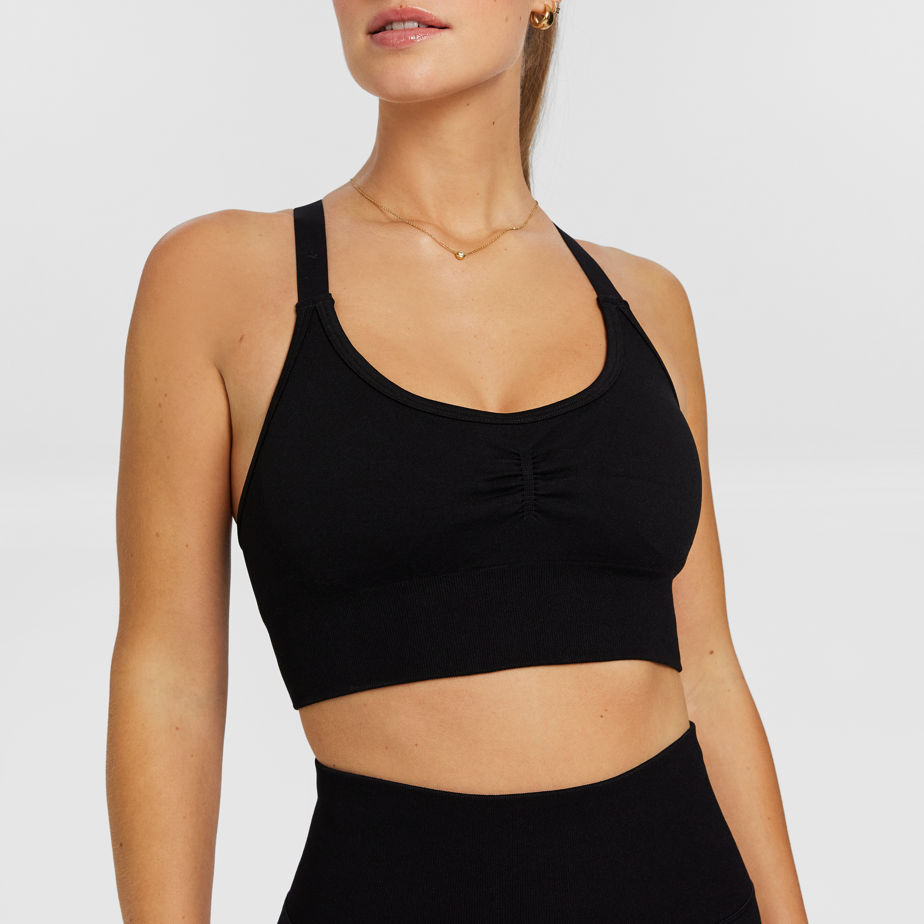 Medium Impact Scrunch Front Sports Bra
