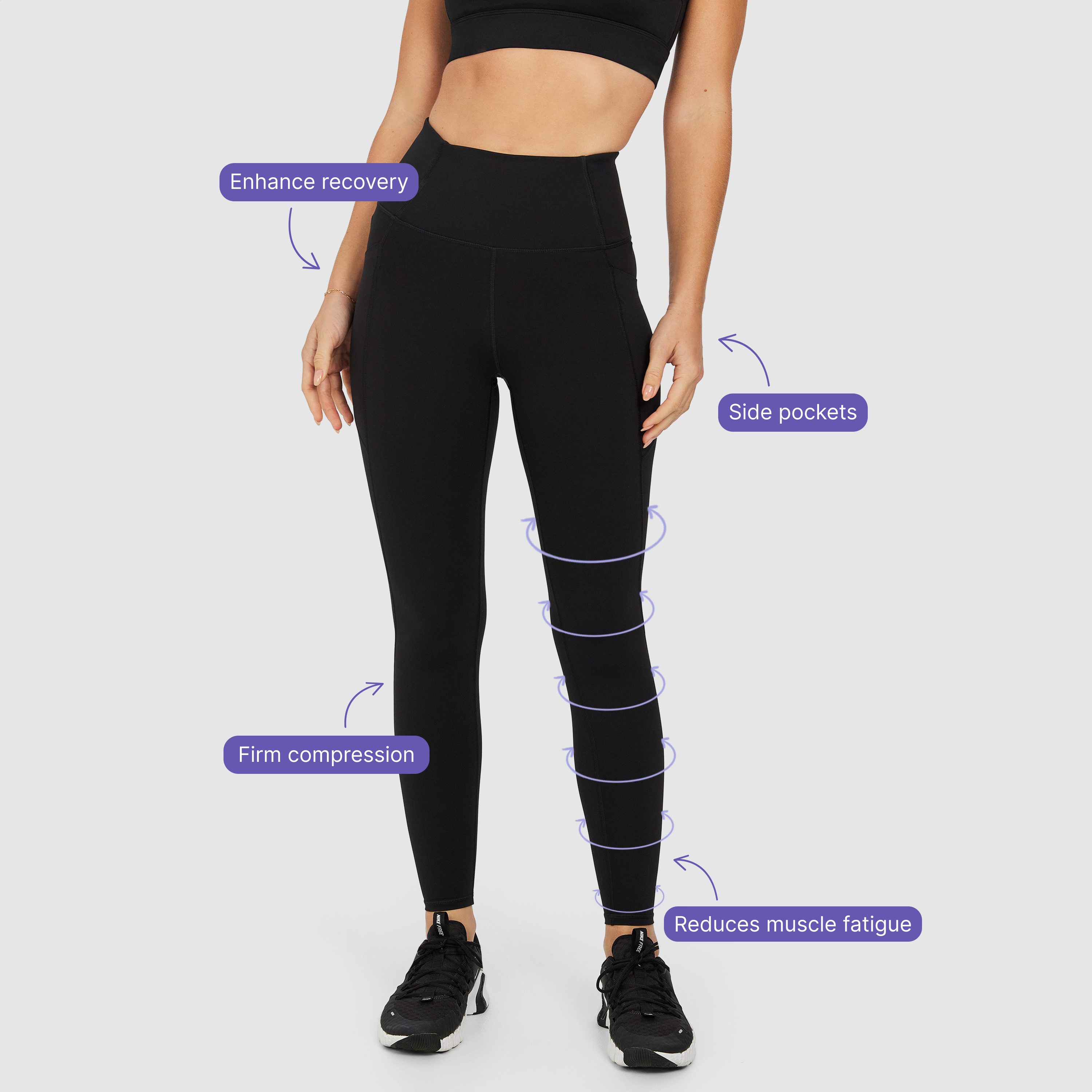 Compression Full Length Pocket Tights