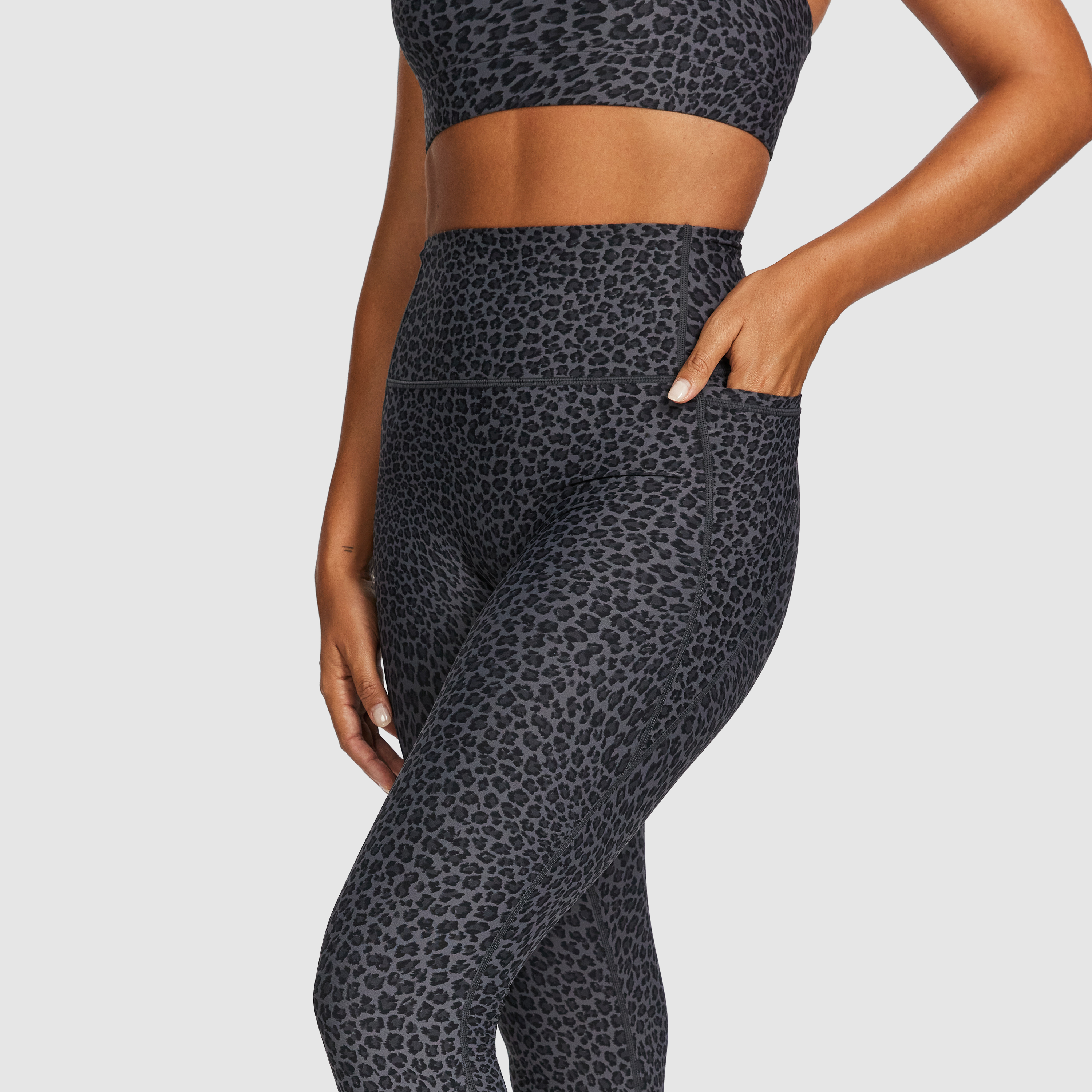 No Front Seam Pocket Full Length Tights