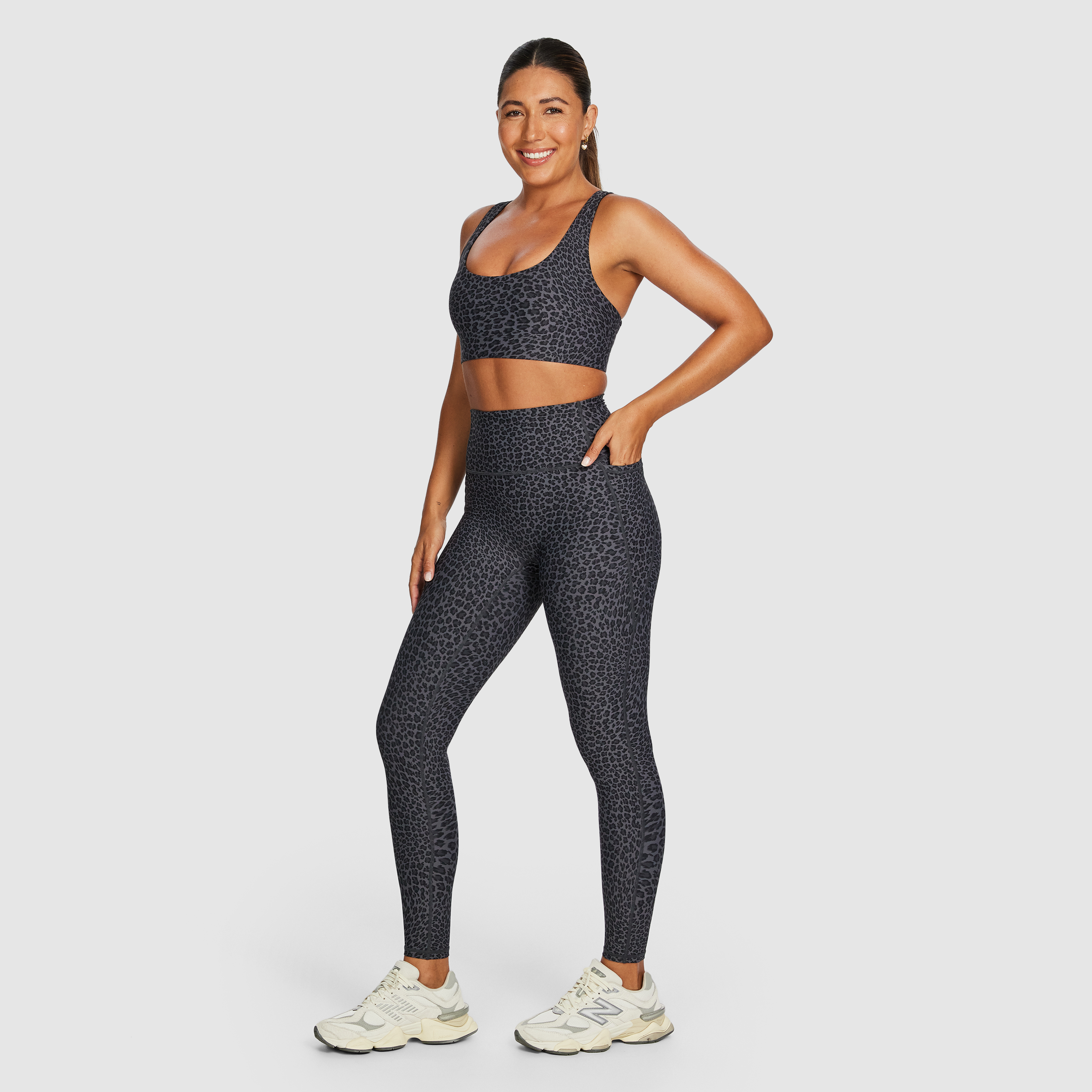 No Front Seam Pocket Full Length Tights