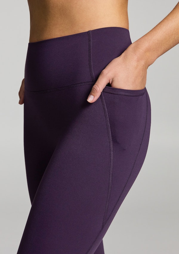 No Front Seam Pocket Full Length Tights