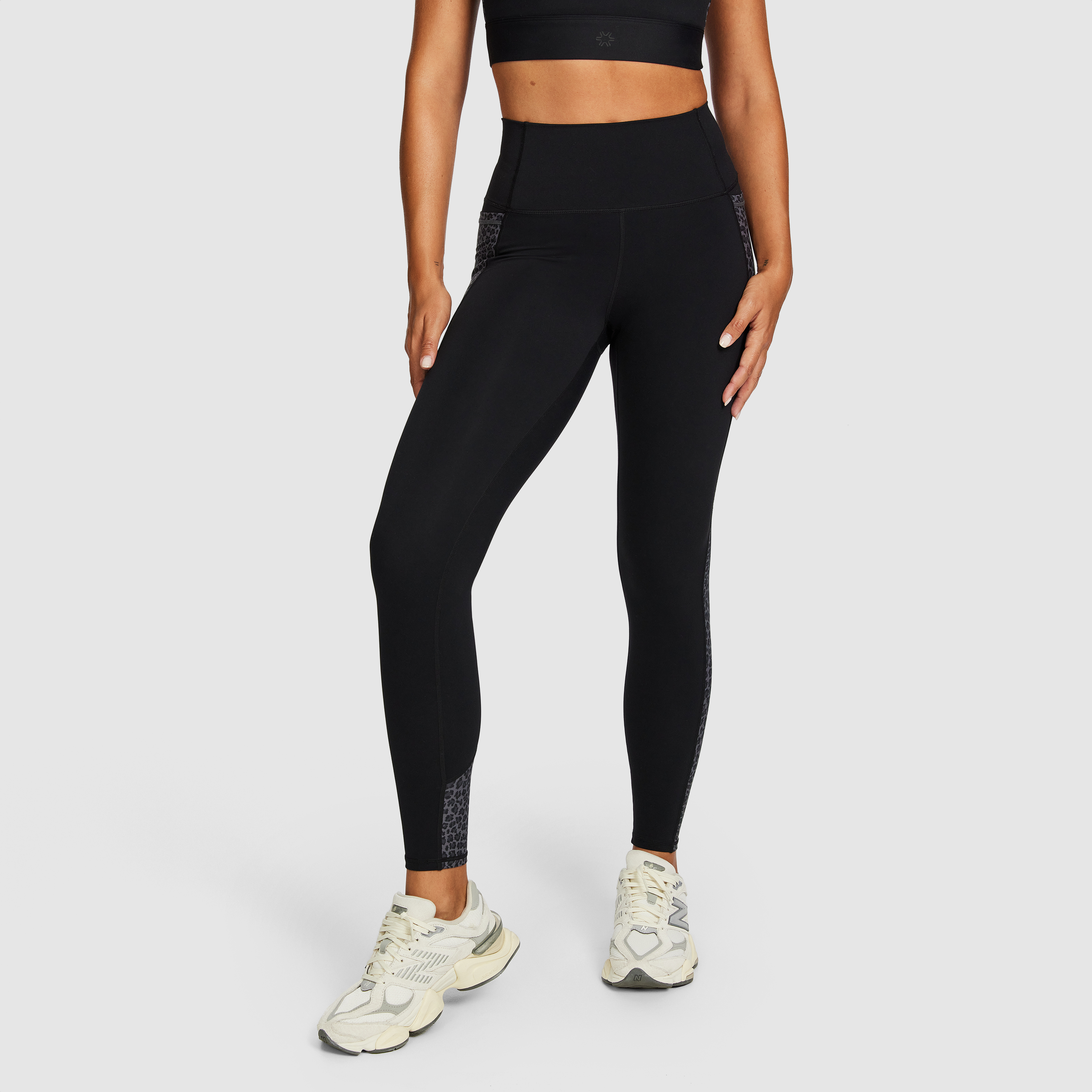 Blocked Pocket Full Length Tights