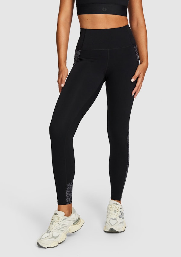 Blocked Pocket Full Length Tights