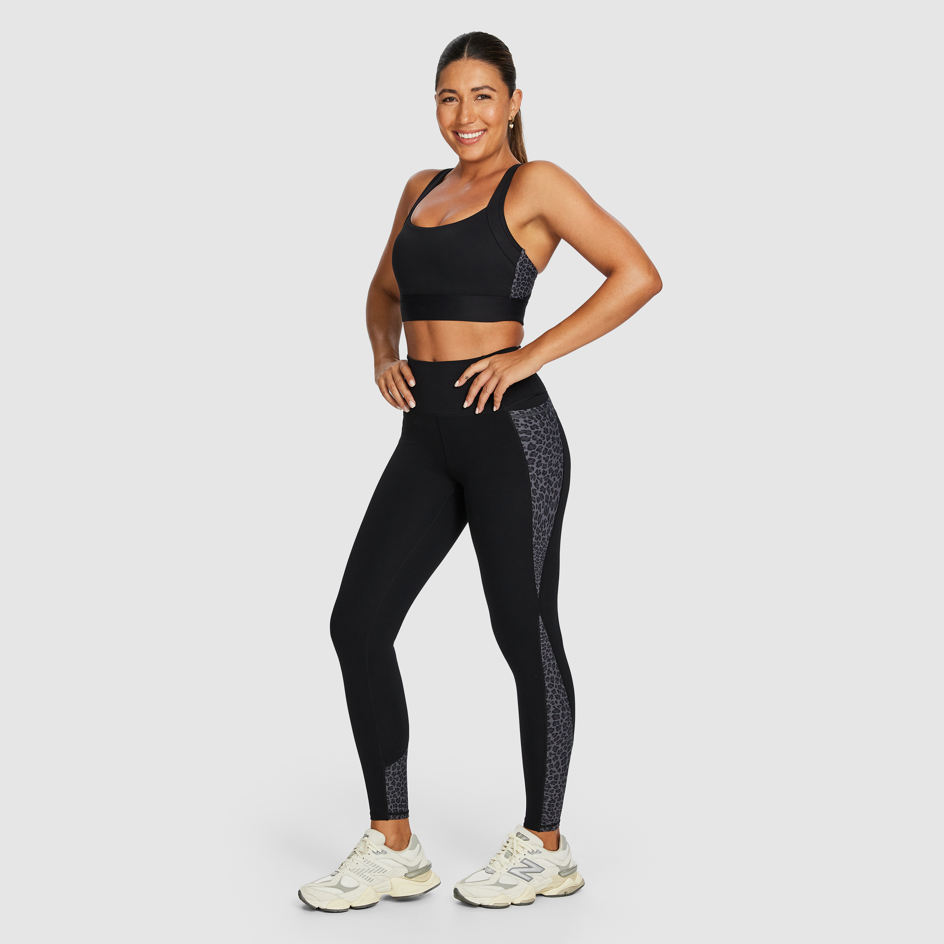 Blocked Pocket Full Length Tights