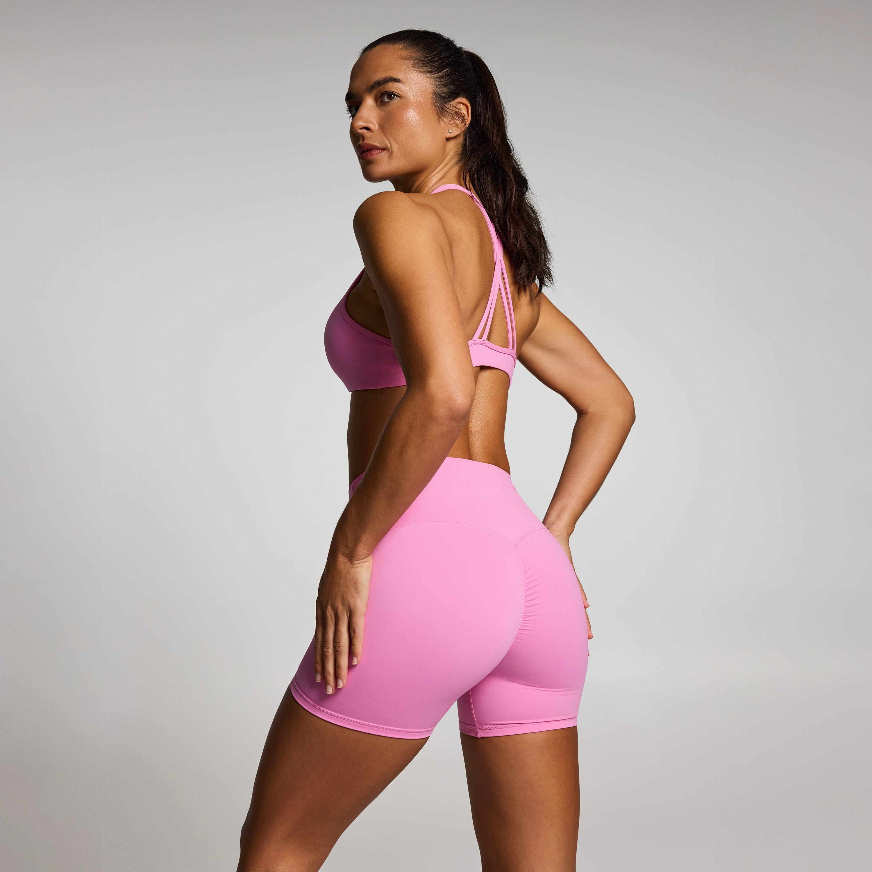 Sculpt Scrunch Bum Mid Thigh Bike Shorts