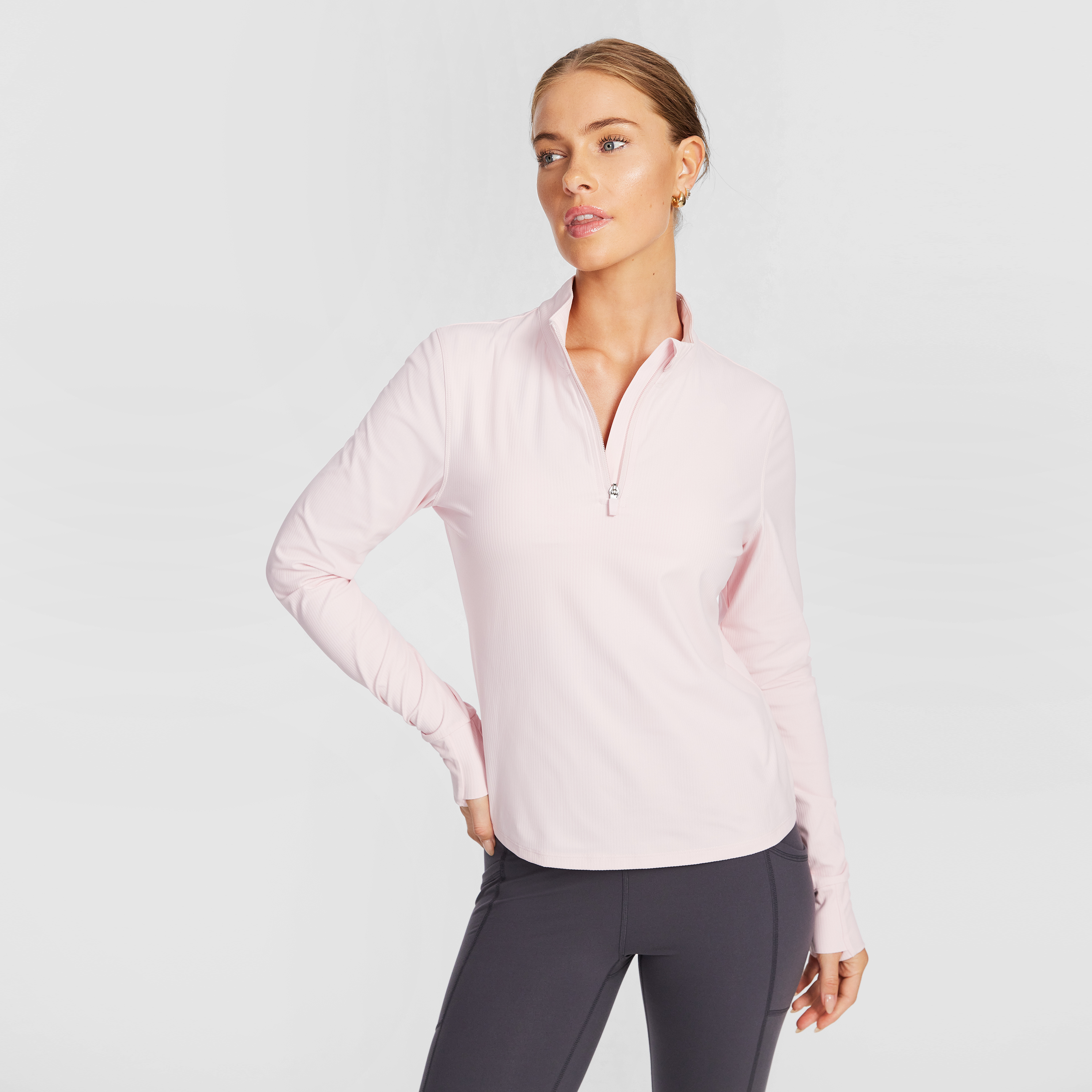 Luxesoft Rib Quarter Zip
