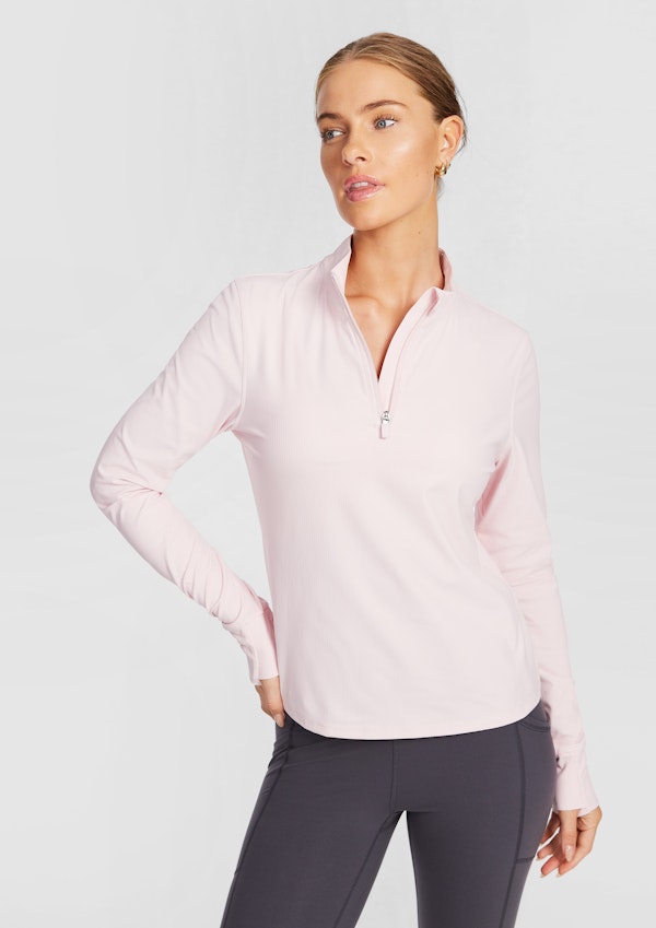 Luxesoft Rib Quarter Zip