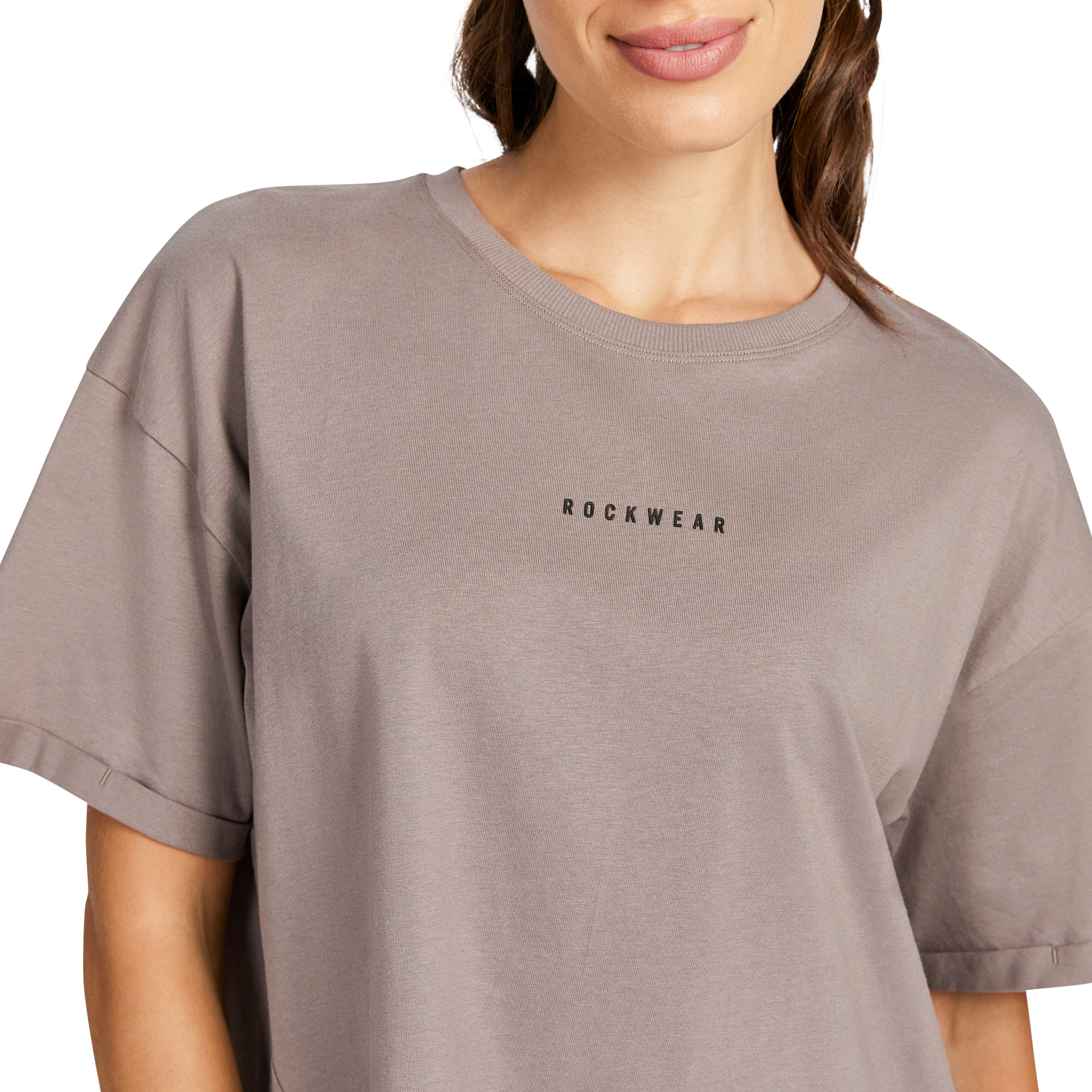 Split Hem Logo Boyfriend Tee