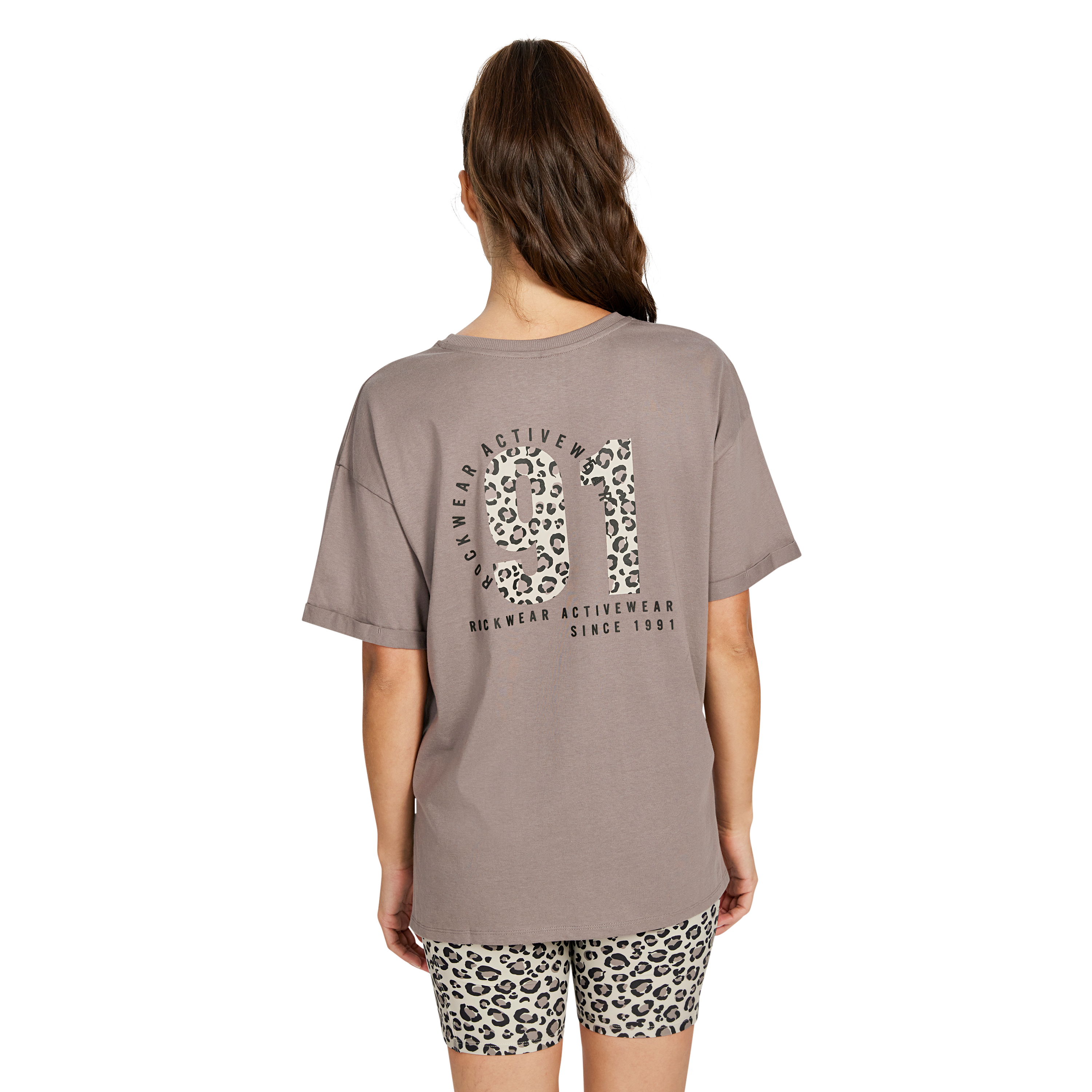 Split Hem Logo Boyfriend Tee