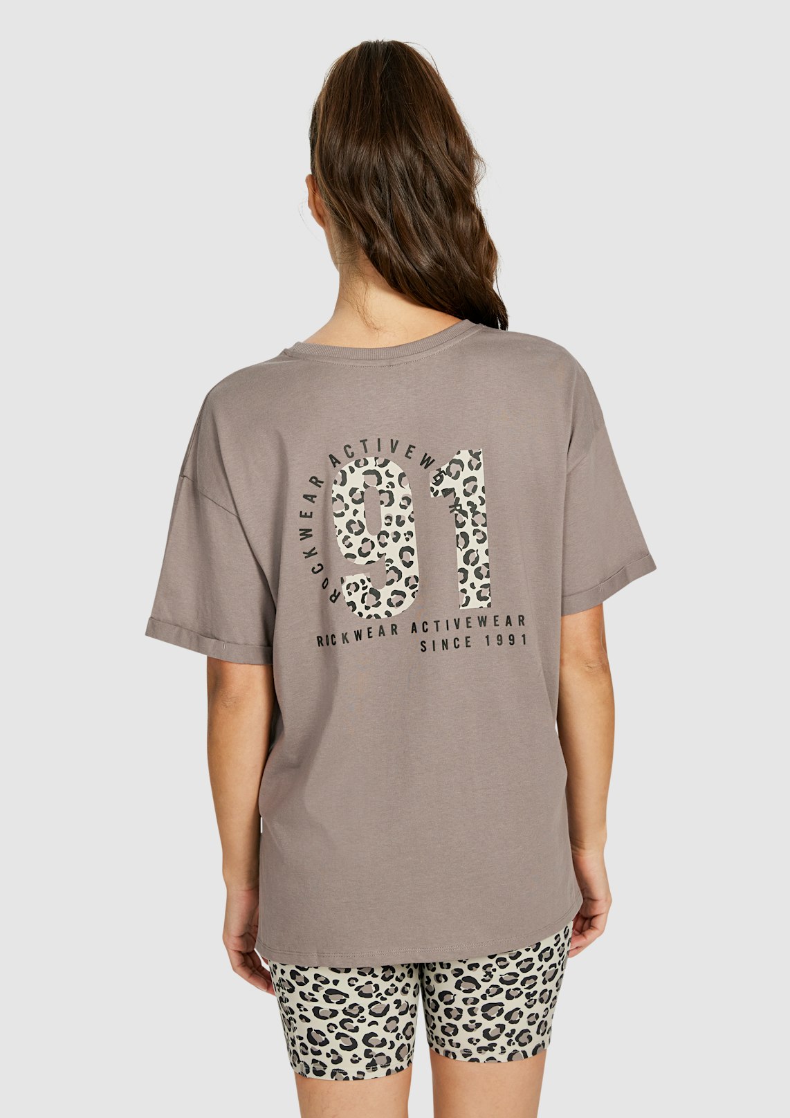 Split Hem Logo Boyfriend Tee